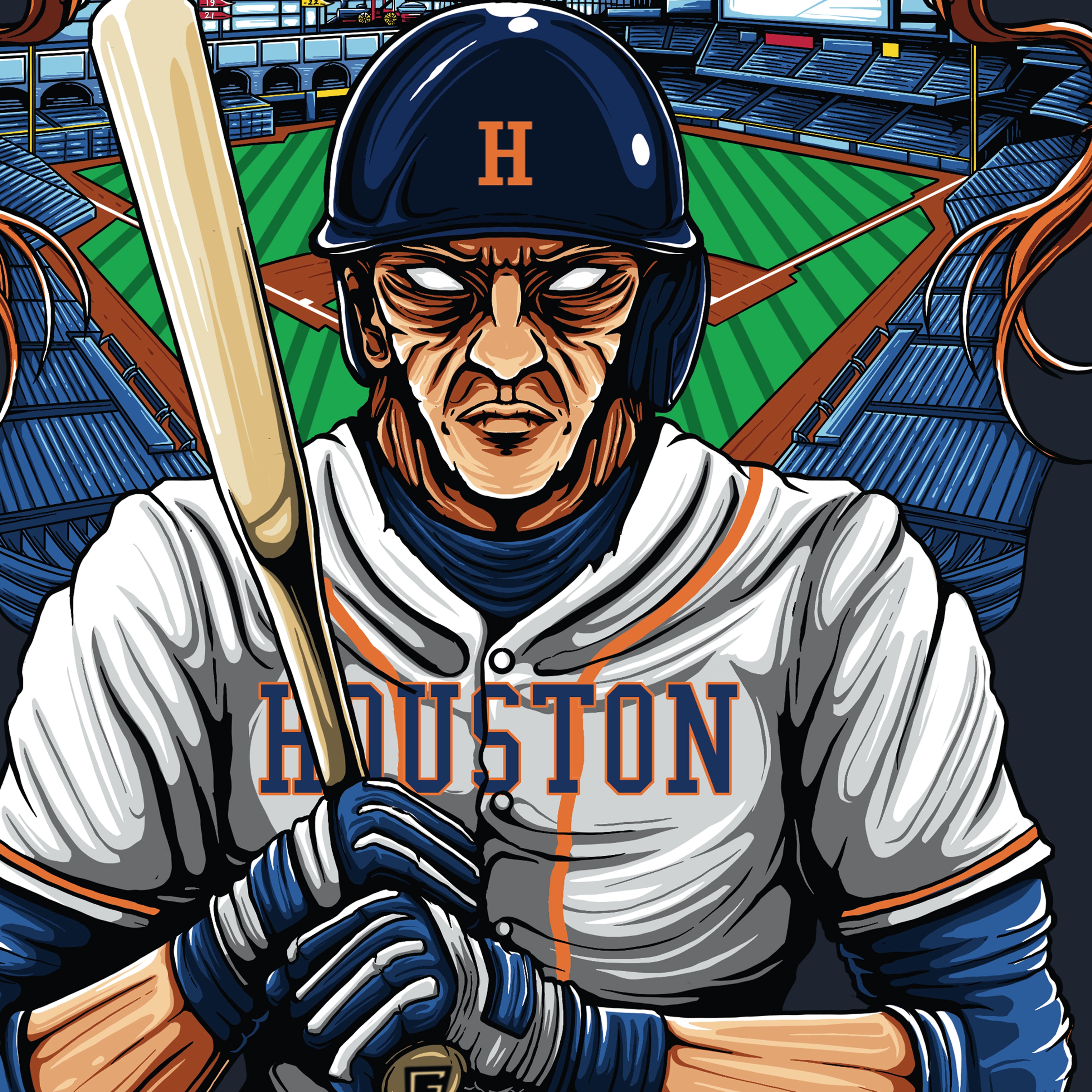 Houston Baseball Men's Graphic T-Shirt