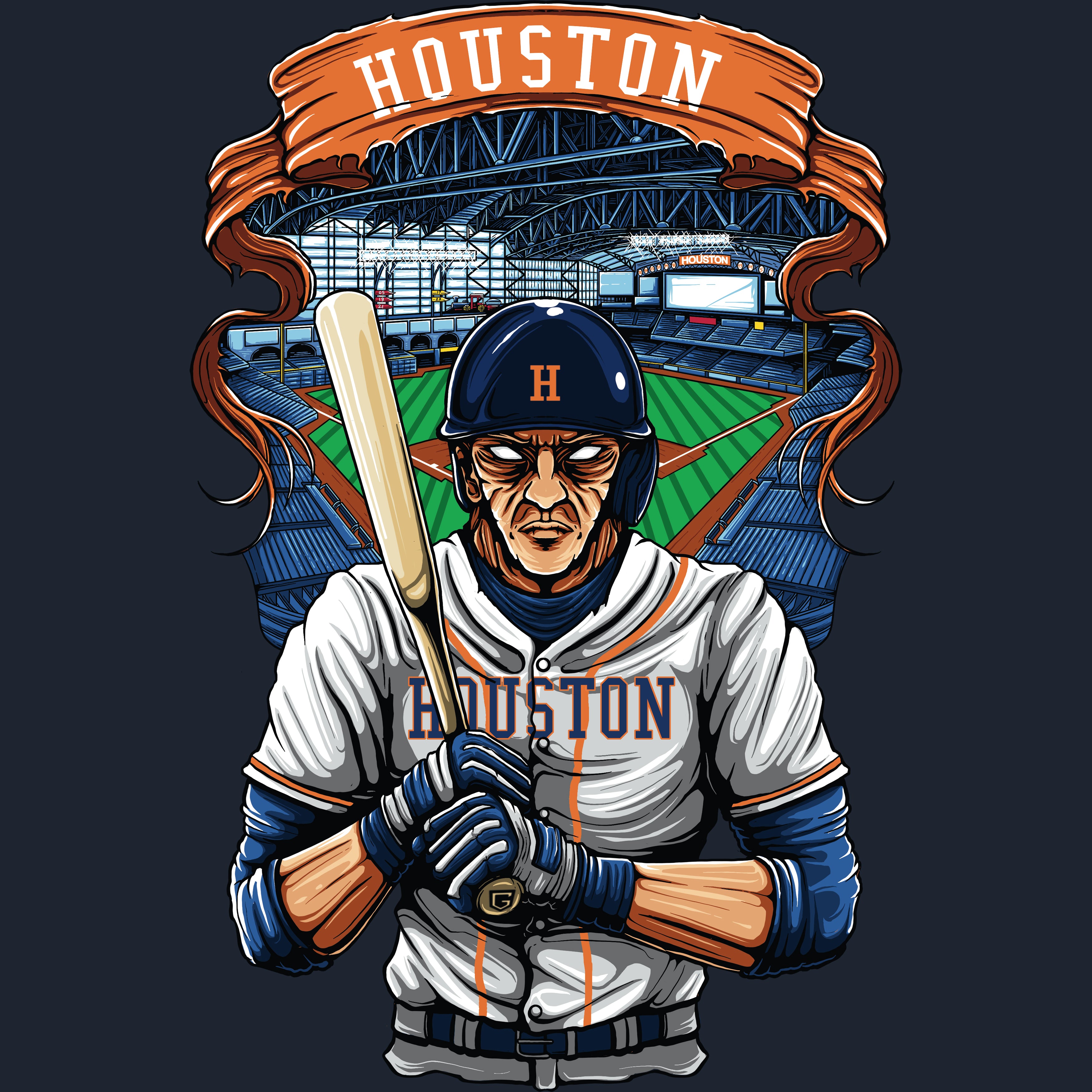 Houston Baseball Men's Graphic T-Shirt
