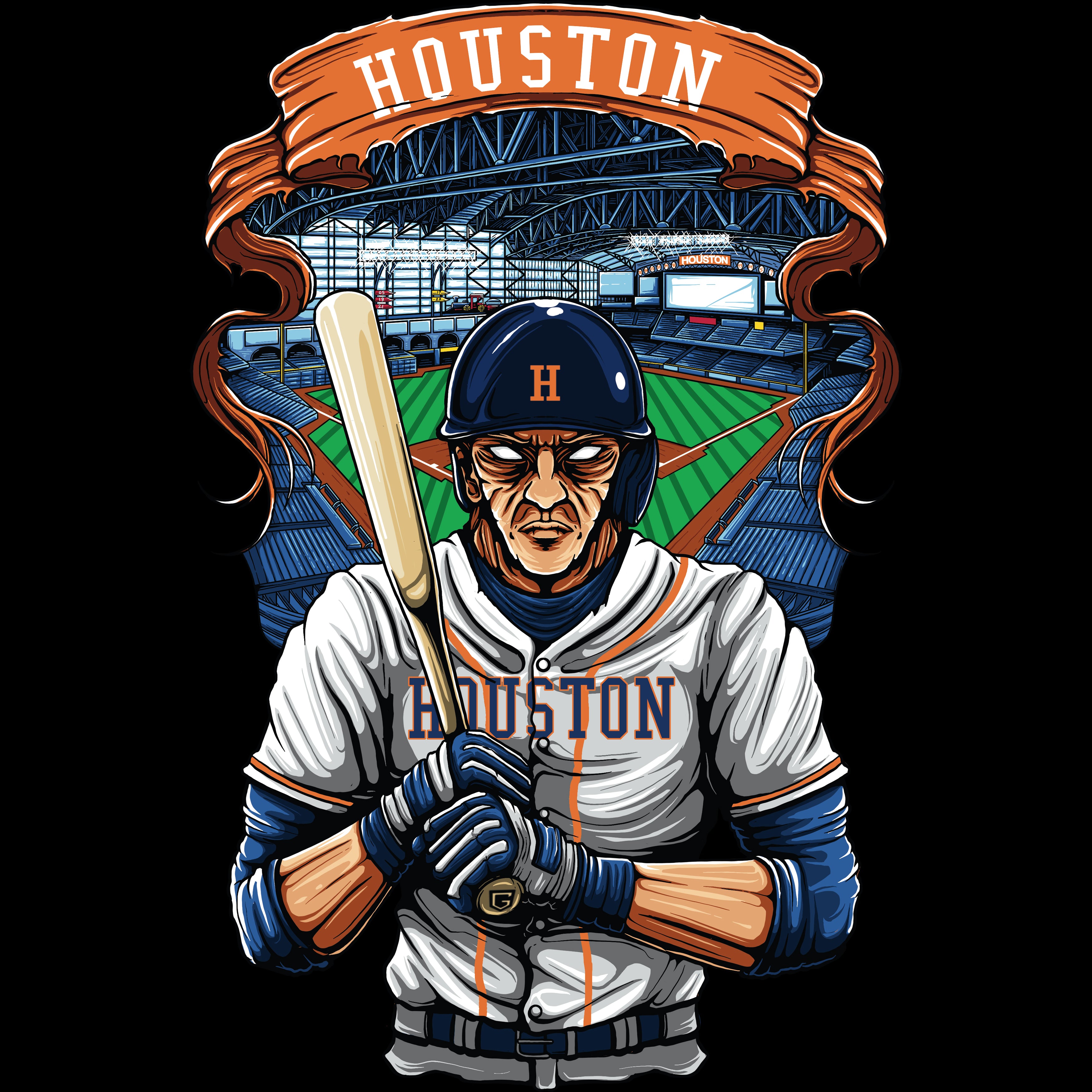 Houston Baseball Men's Graphic Sweatshirt