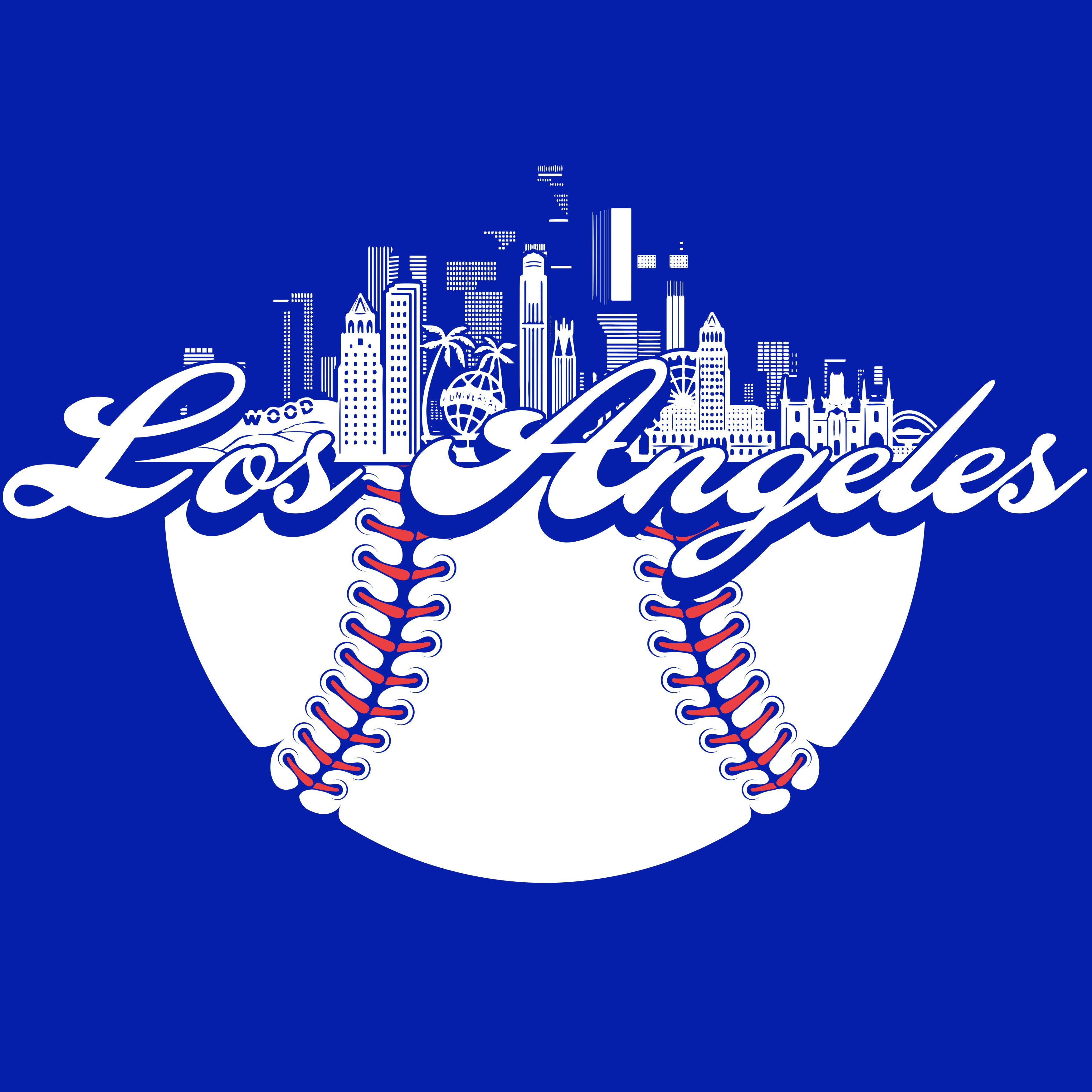 Los Angeles Baseball Skyline Classic Men's T-Shirt