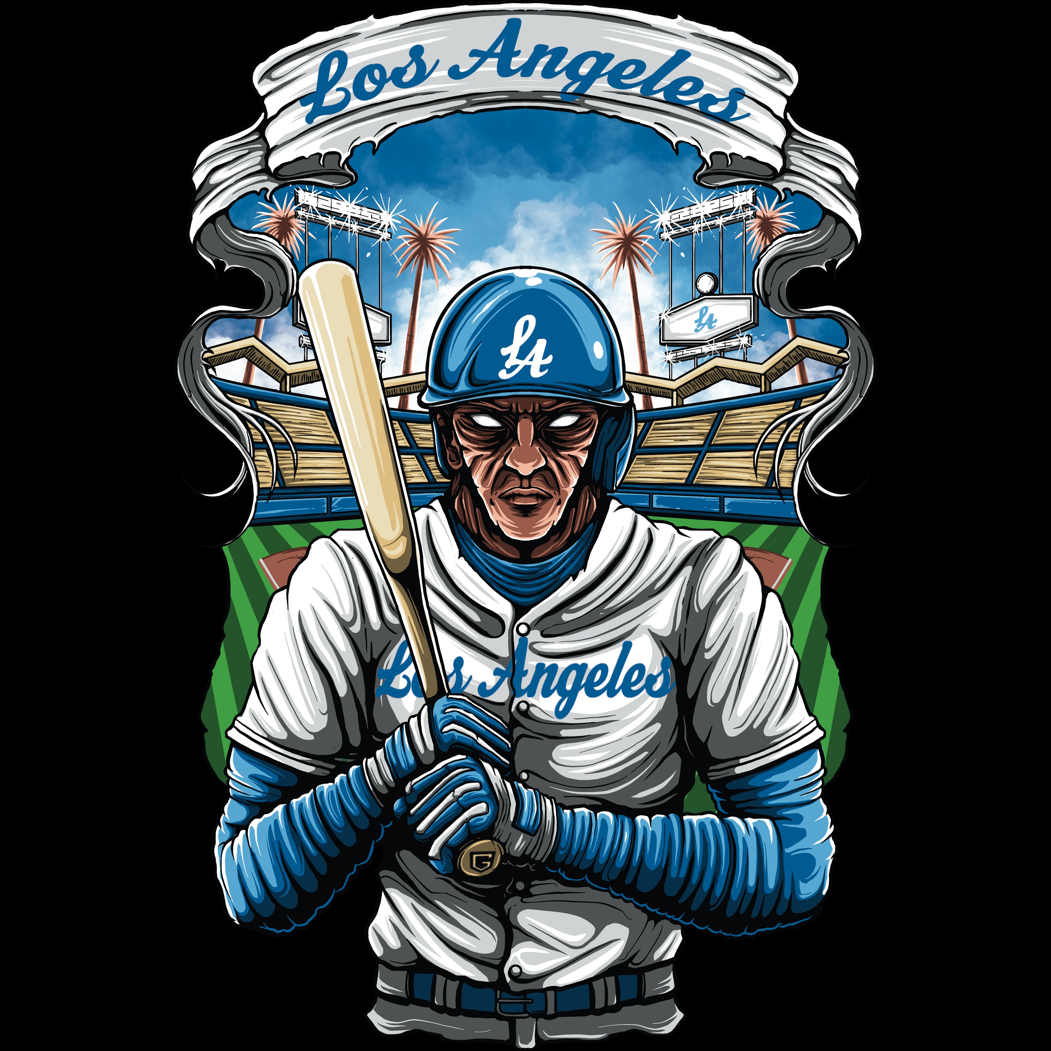 Los Angeles Baseball Men's Graphic Sweatshirt