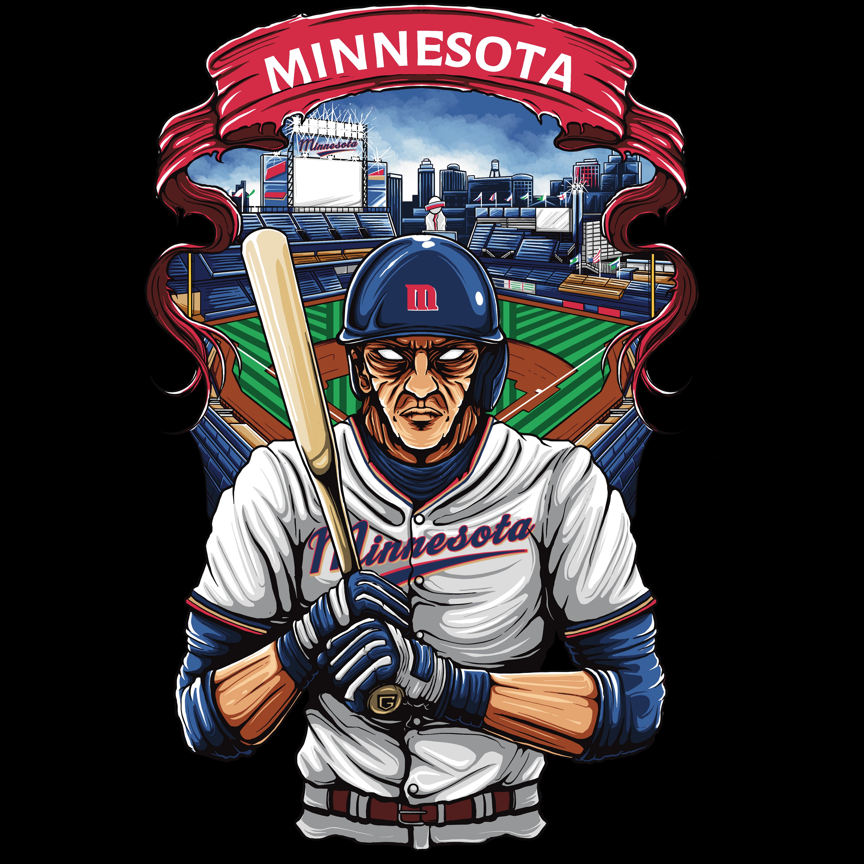 Minnesota Baseball Men's Graphic T-Shirt