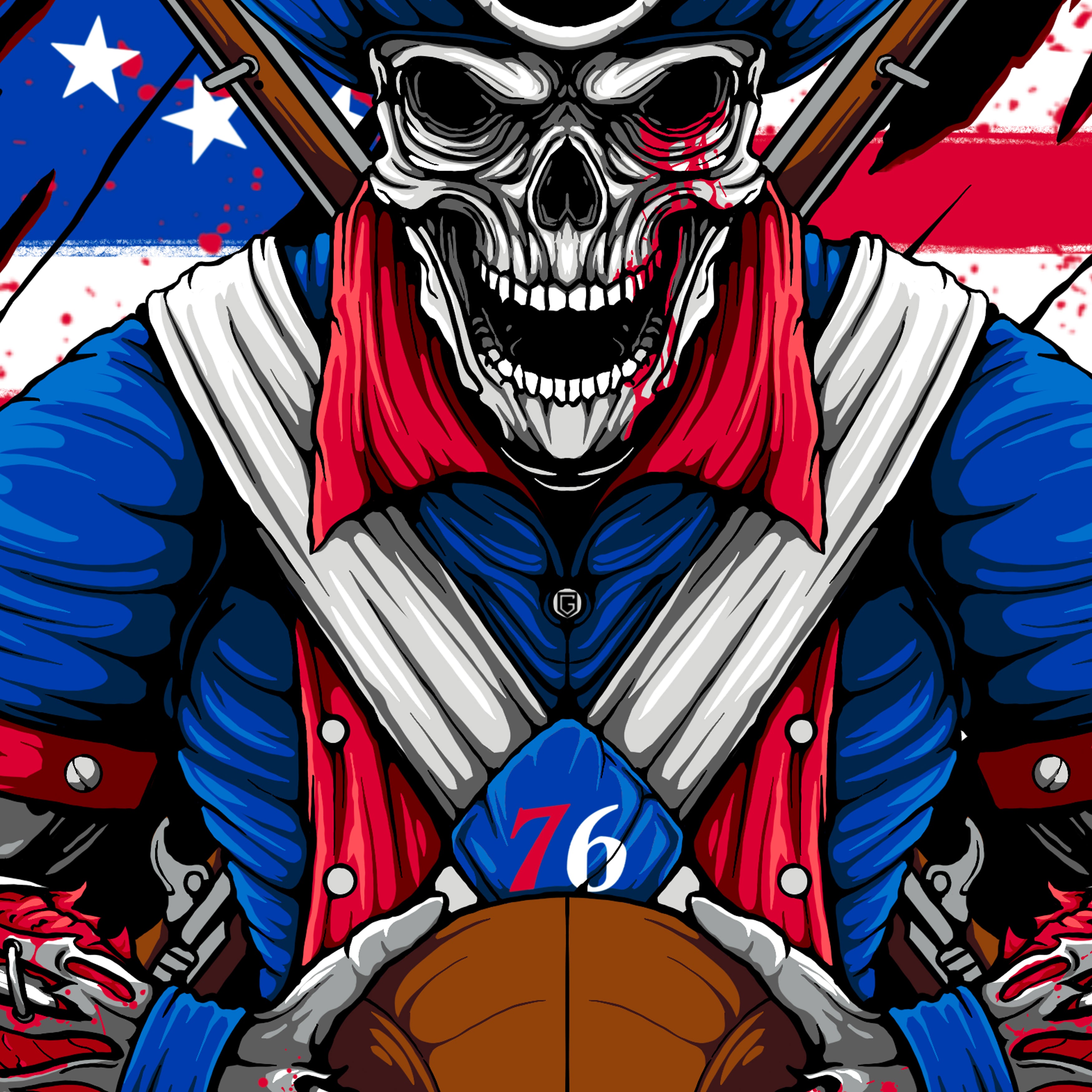 Philadelphia Basketball Men's Graphic T-Shirt