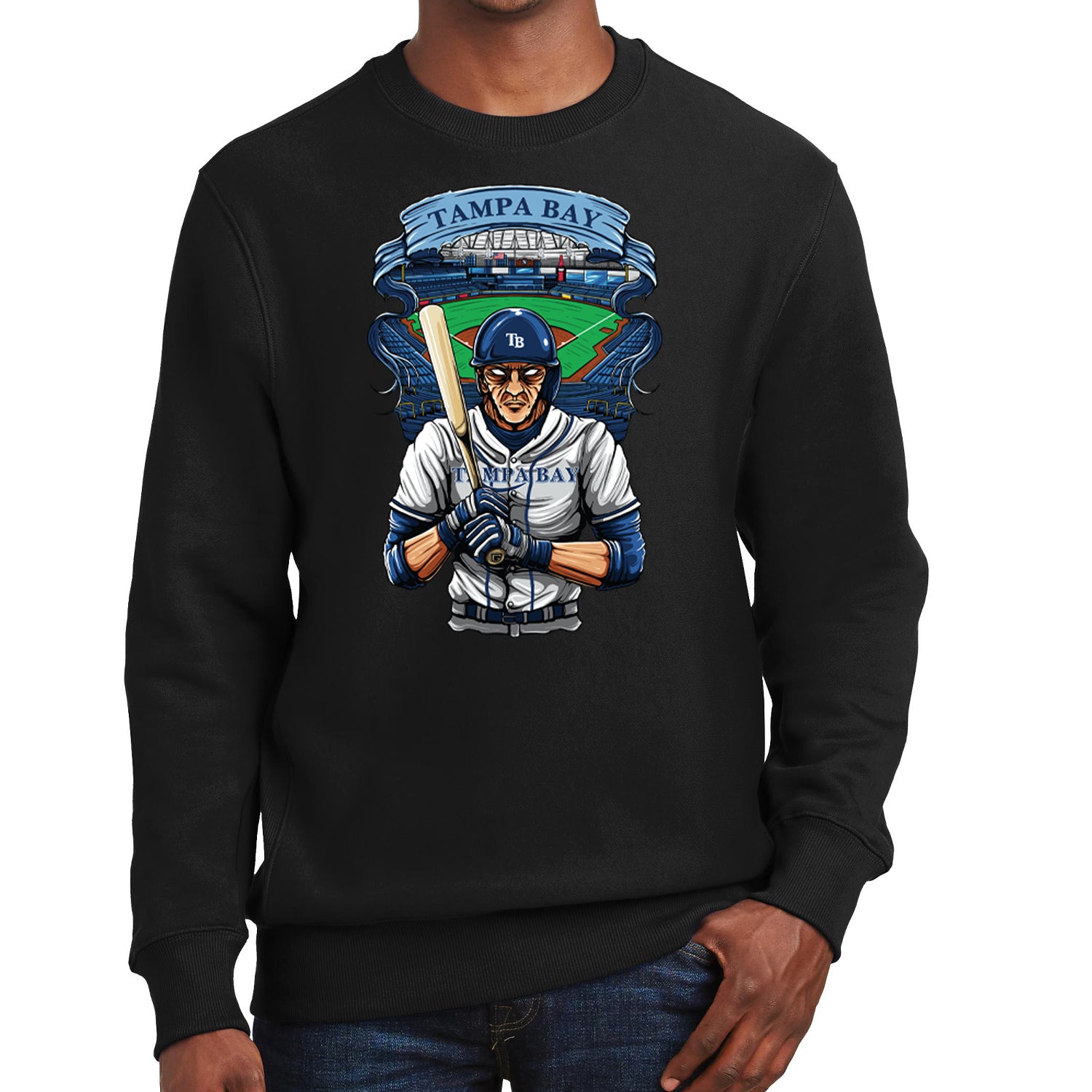 Tampa Bay Baseball Men's Graphic Sweatshirt