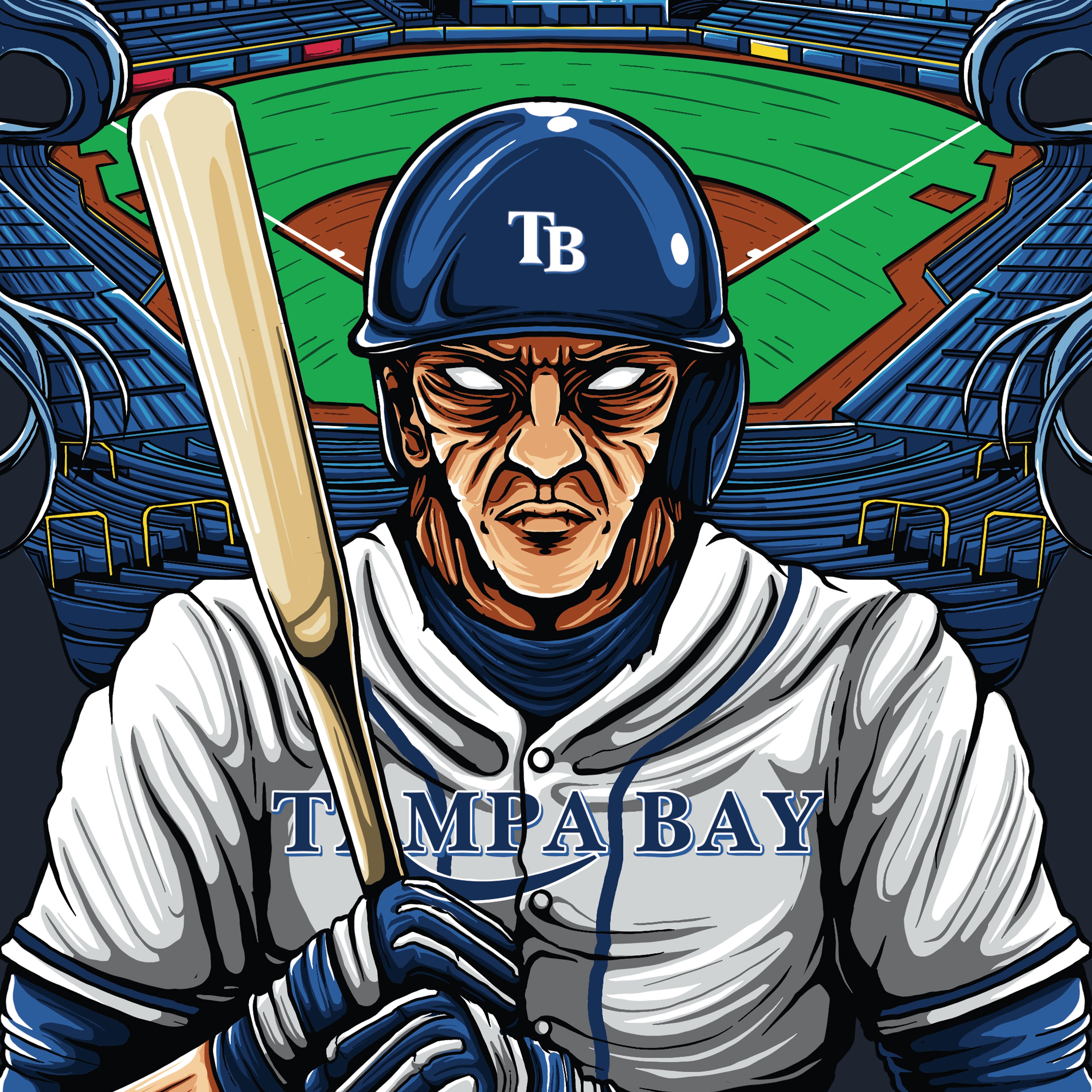 Tampa Bay Baseball Men's Graphic T-Shirt