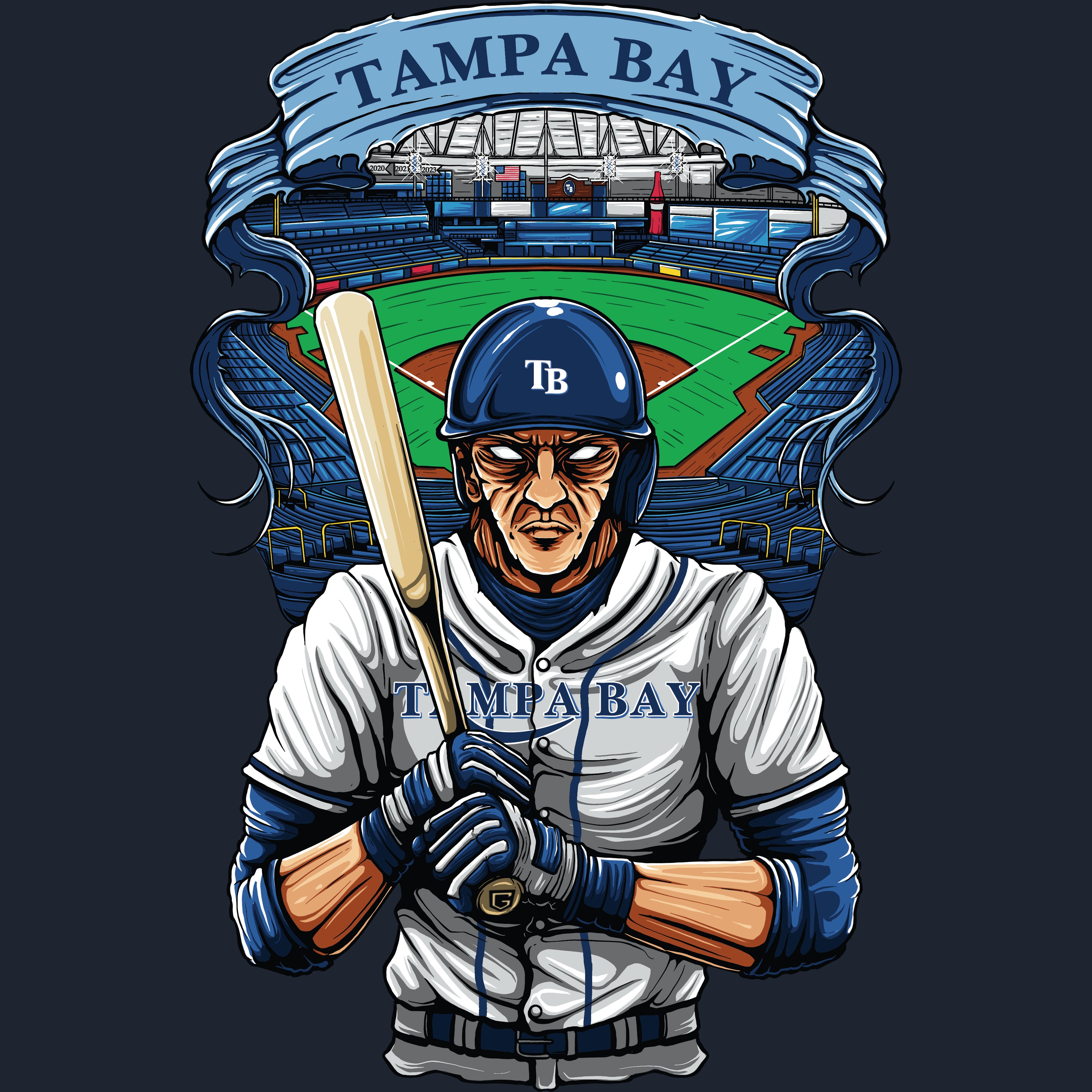 Tampa Bay Baseball Men's Graphic T-Shirt