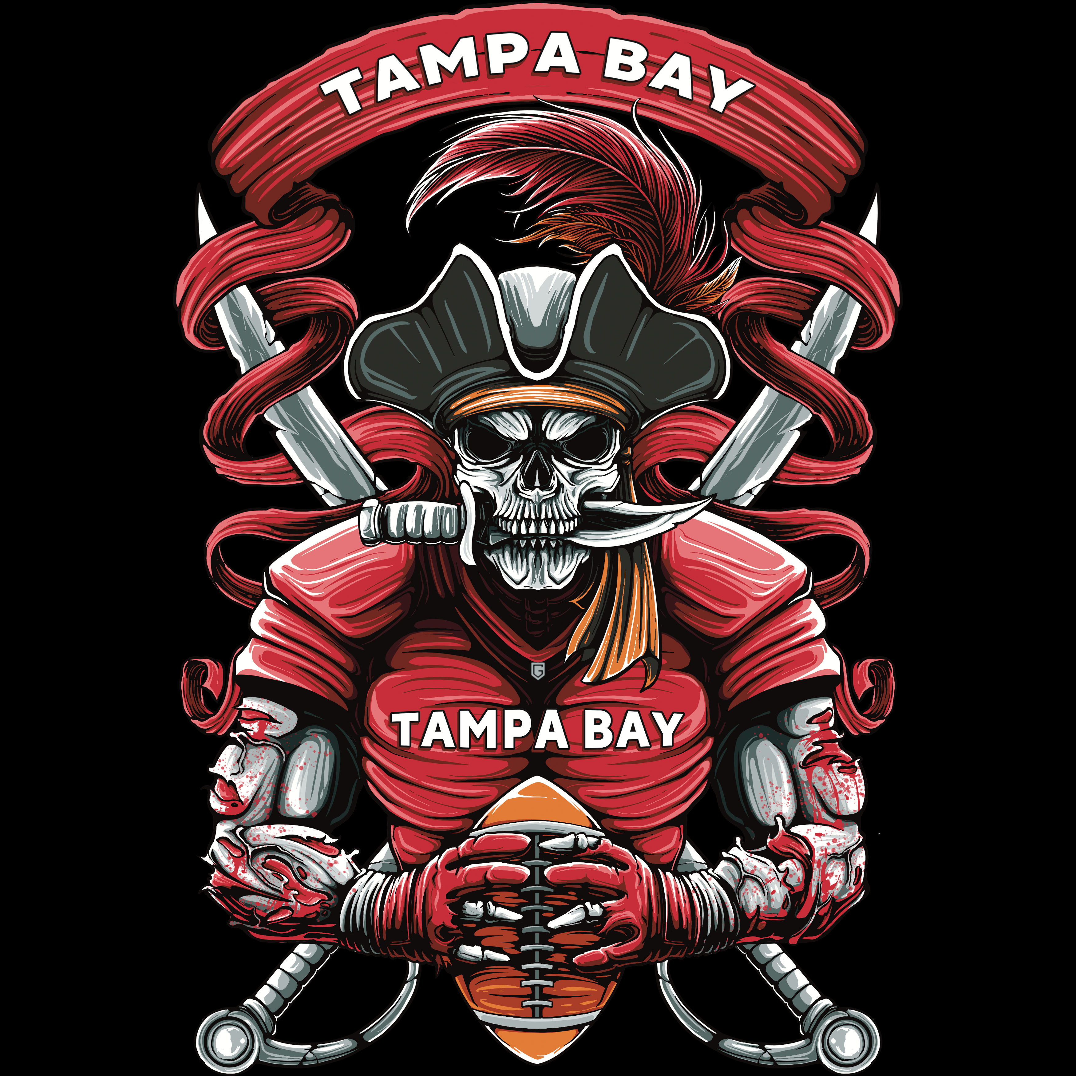 Tampa Bay Football Men's Graphic Hoodie