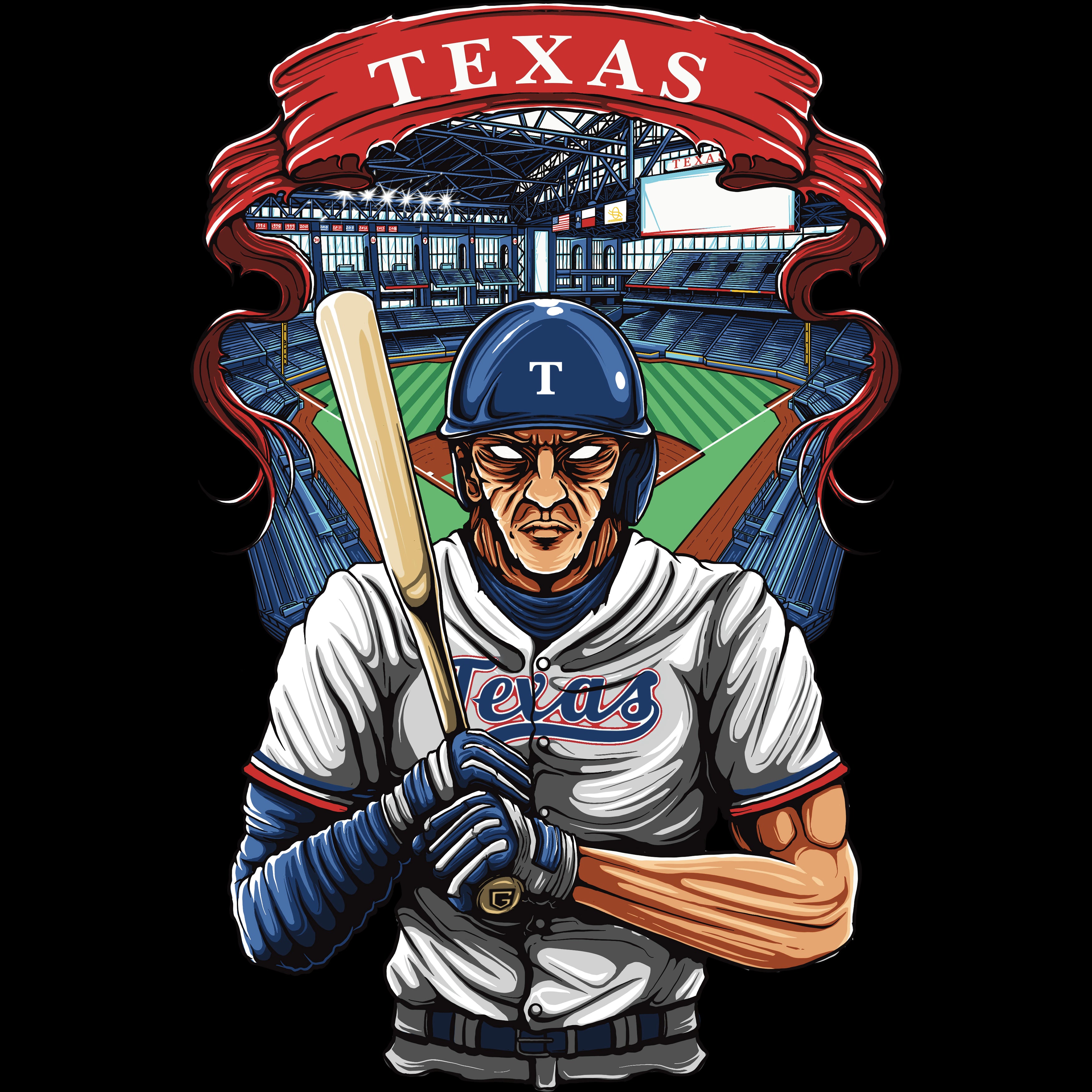 Texas Baseball Men's Graphic Sweatshirt