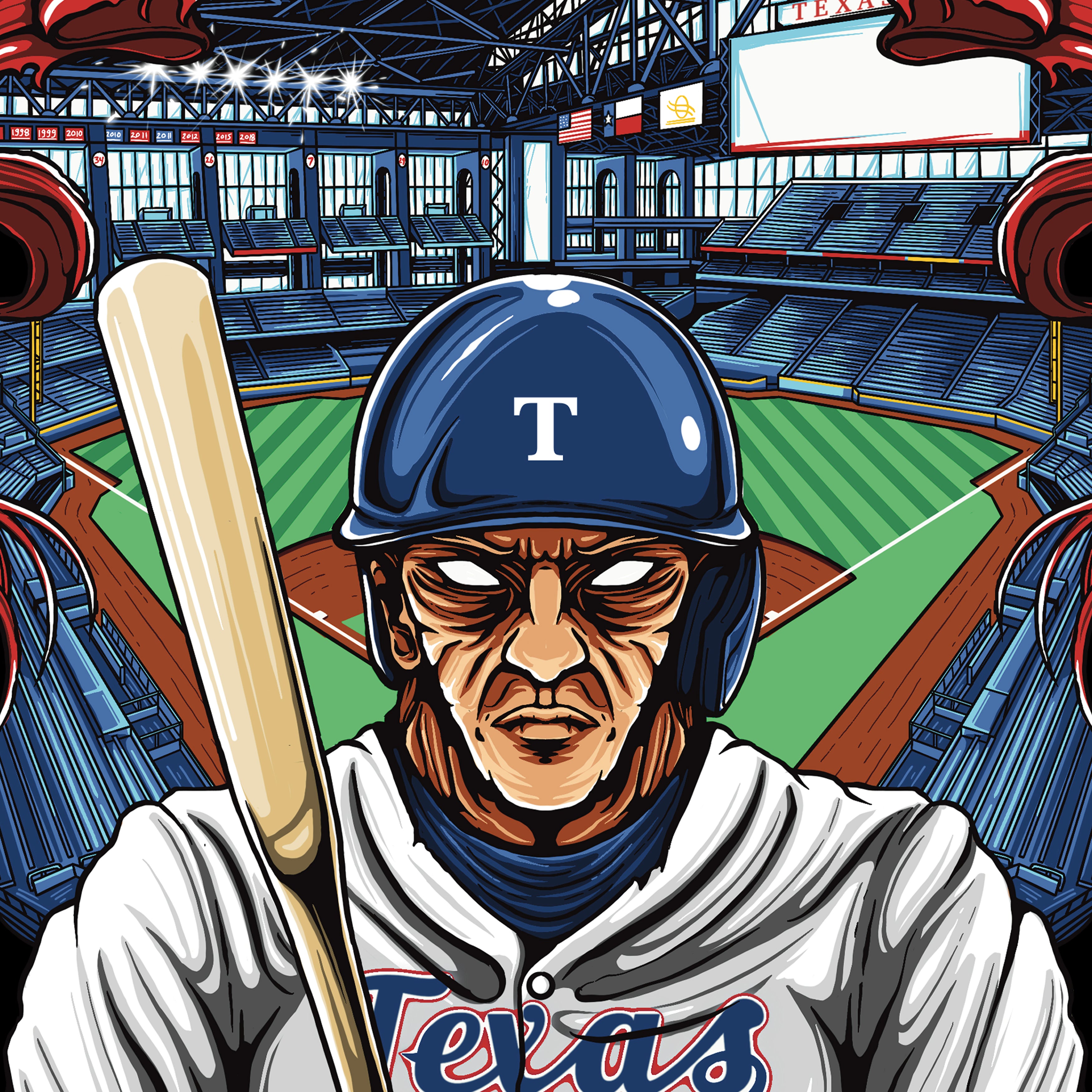 Texas Baseball Men's Graphic Sweatshirt