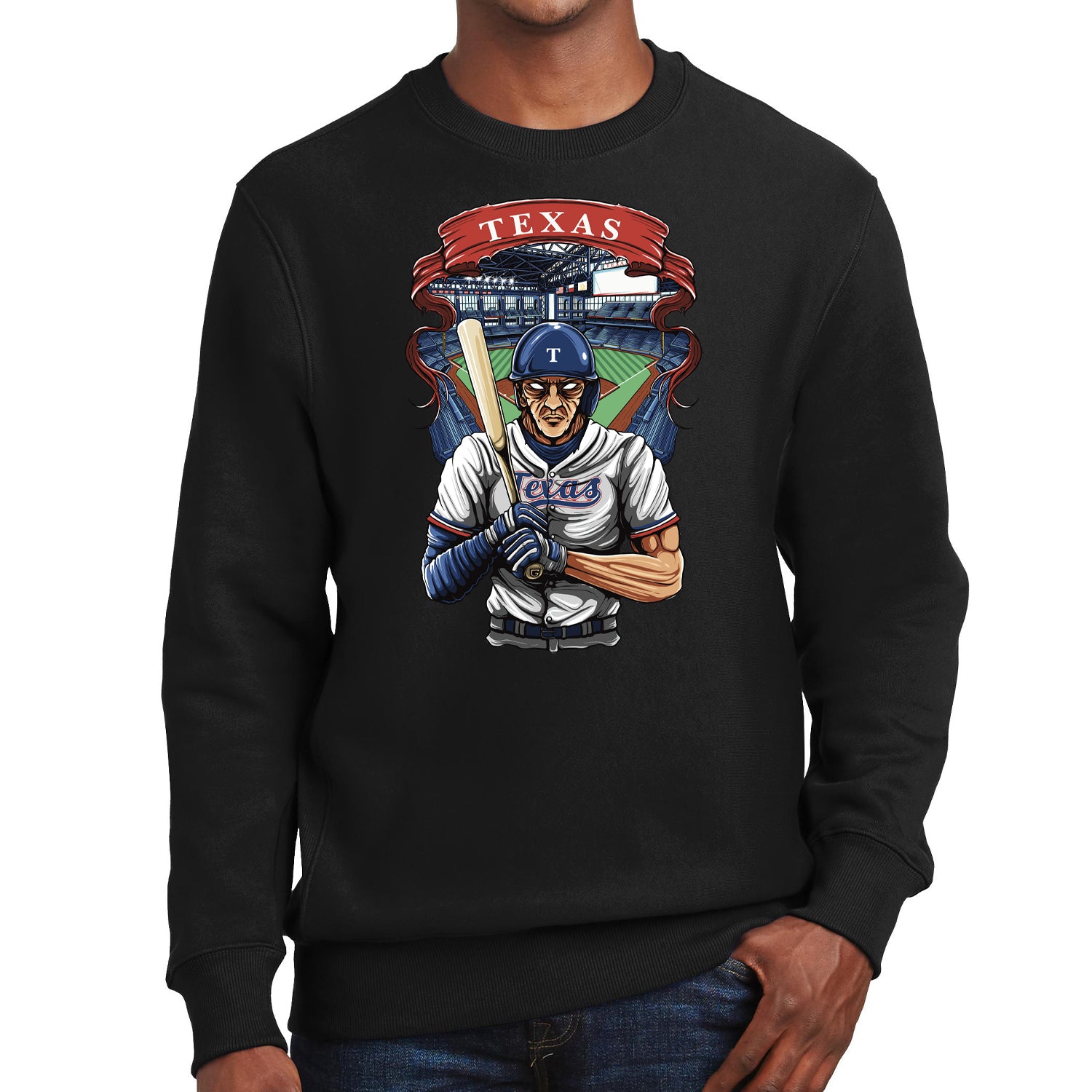 Texas Baseball Men's Graphic Sweatshirt