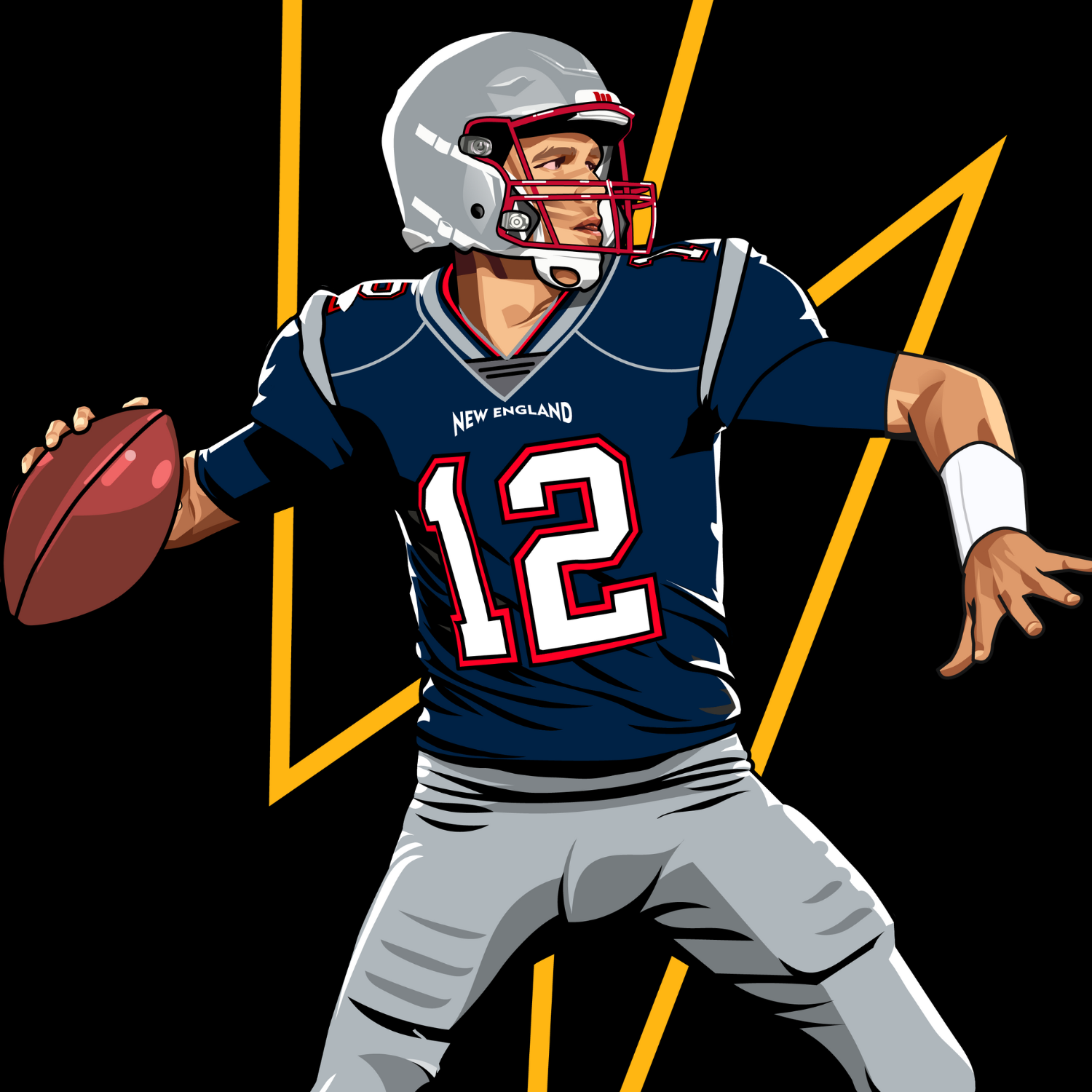 New England Quarterback Football Sweatshirt