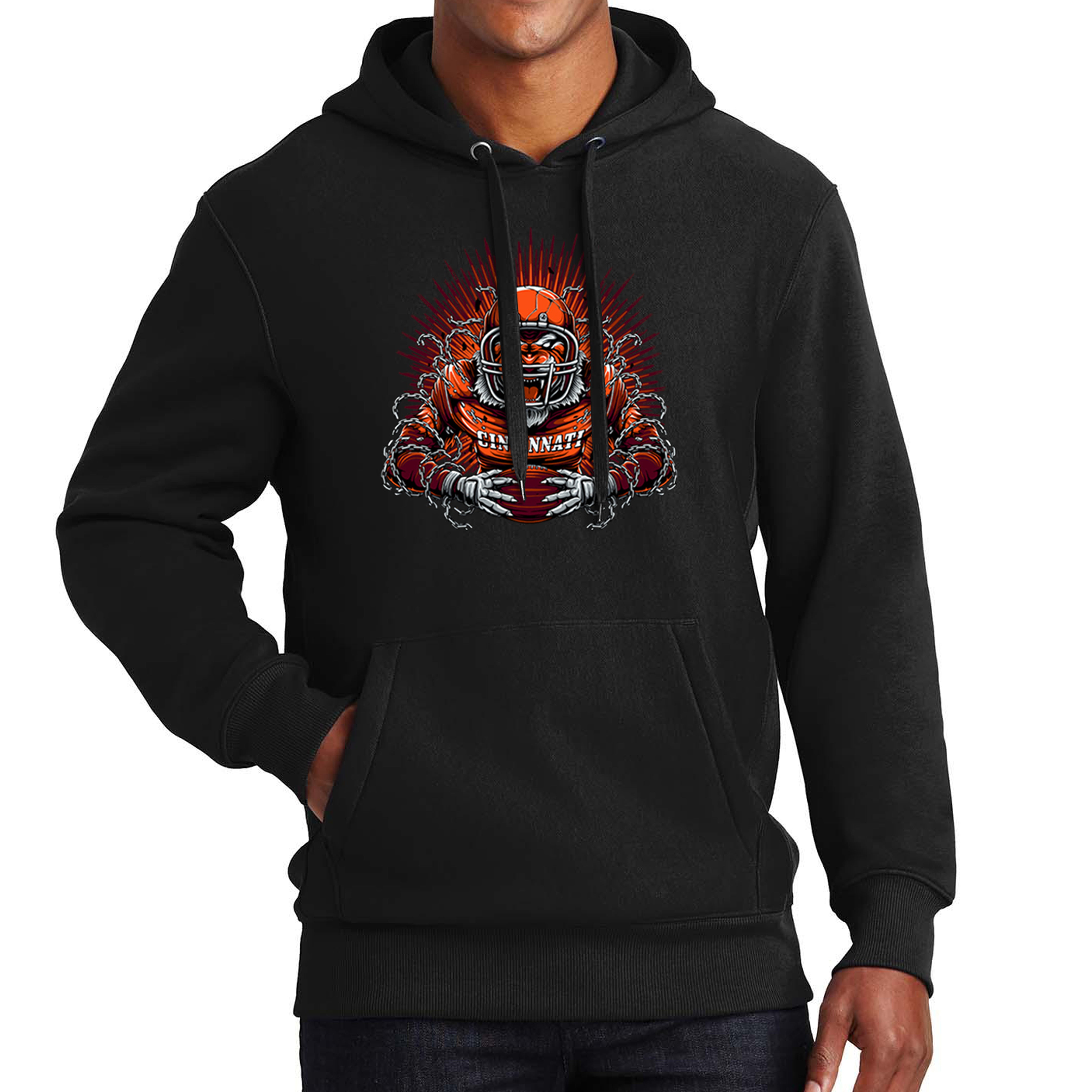 Cincinnati Football Men's Graphic Hoodie