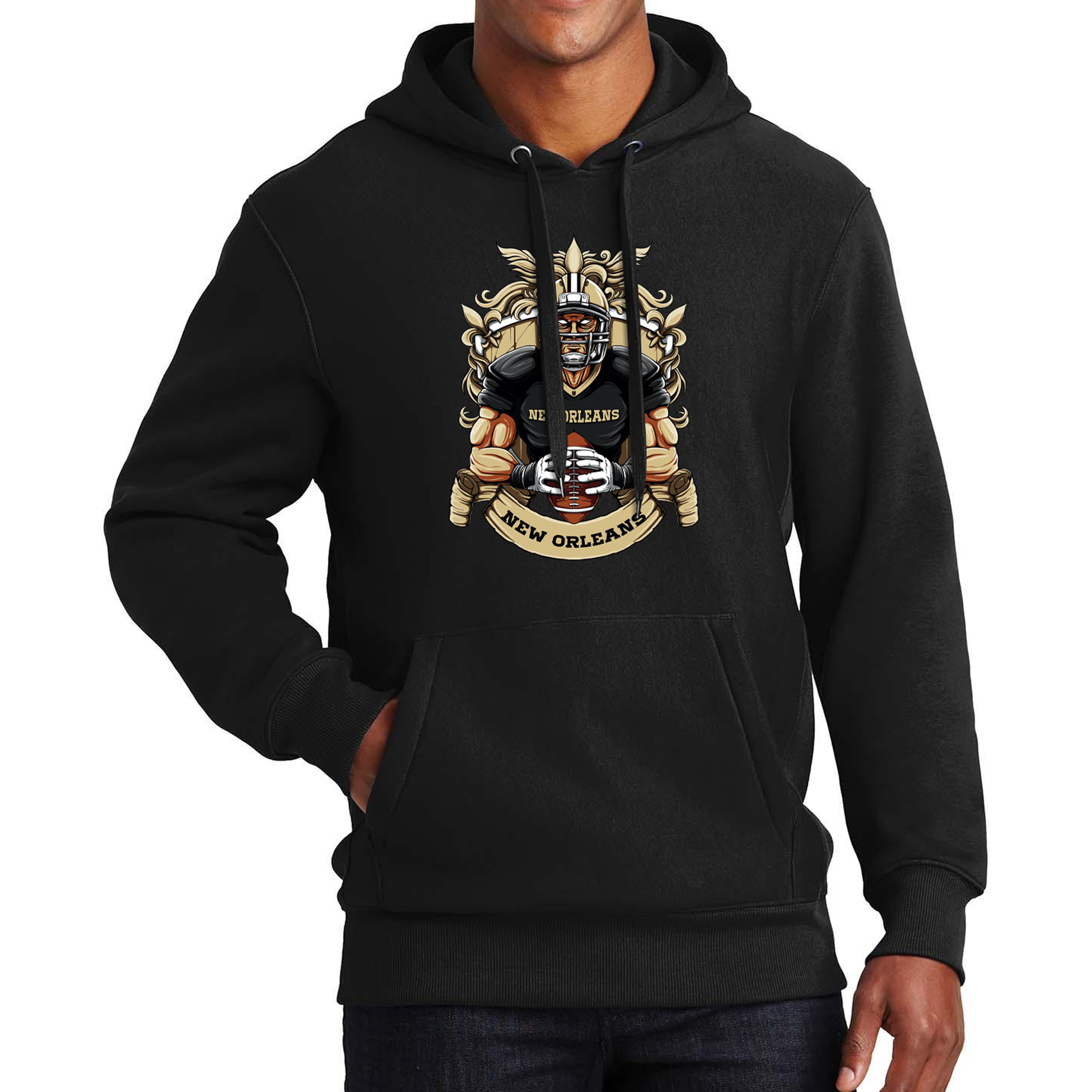 New Orleans Football Men's Graphic Hoodie