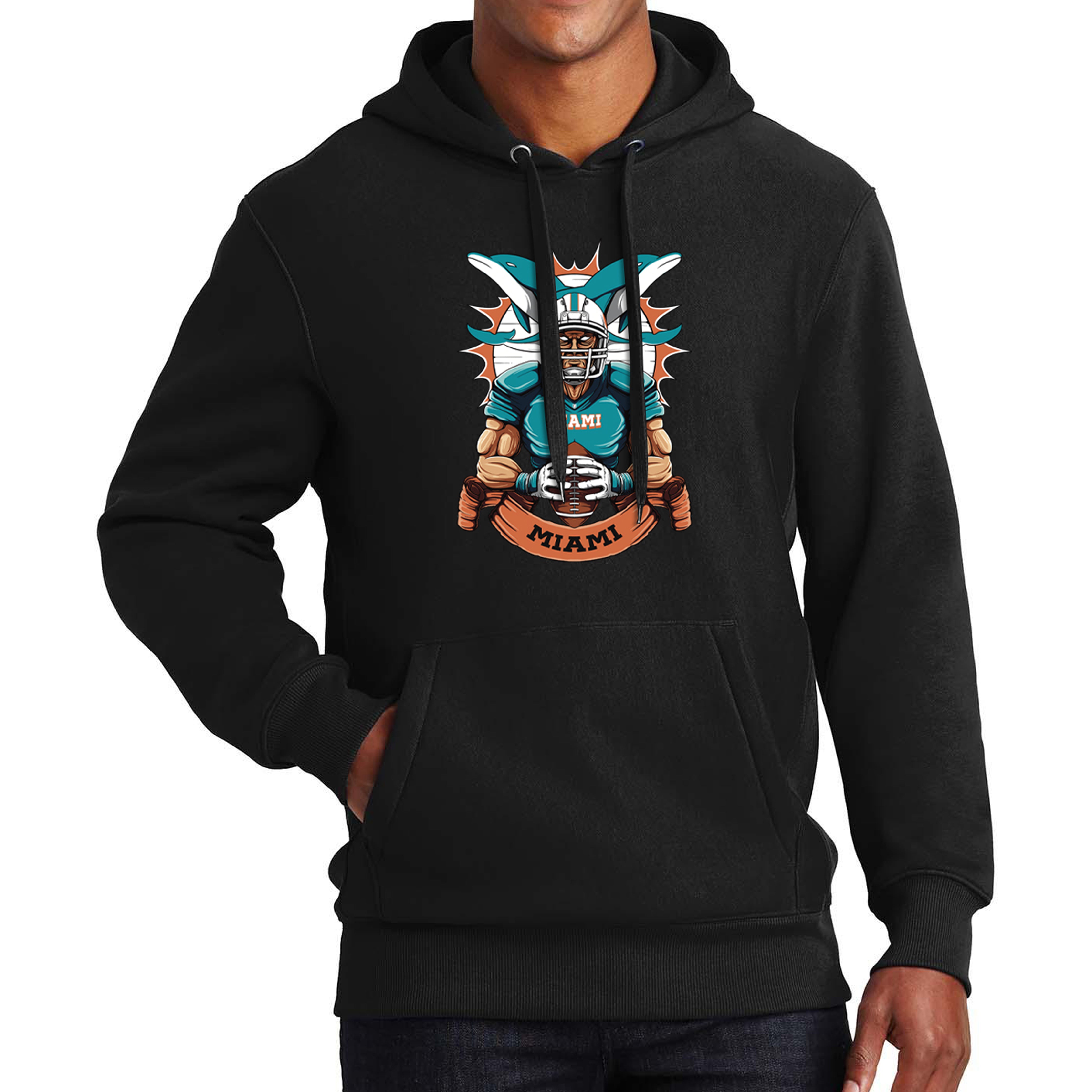 Miami Football Men's Graphic Hoodie