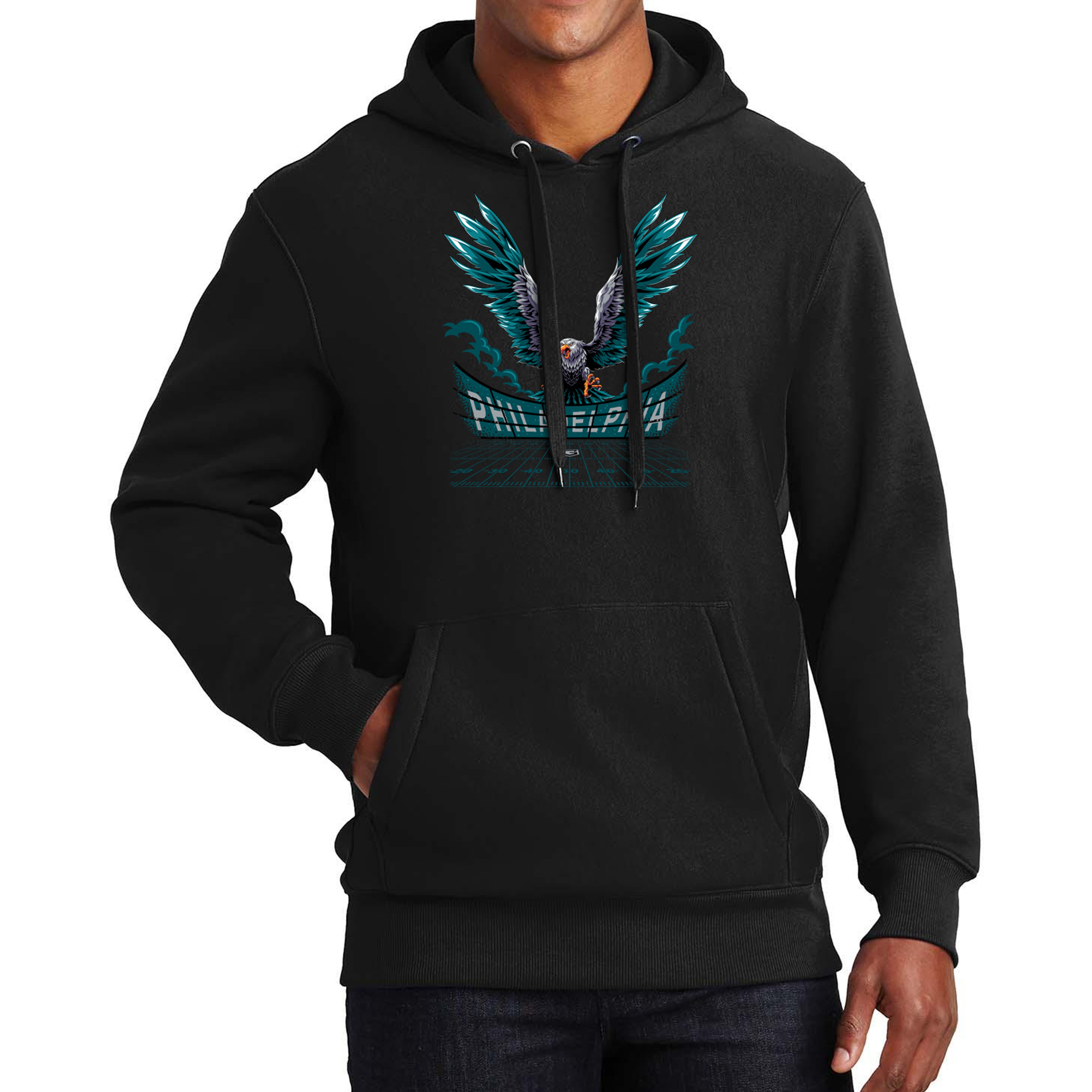 Philadelphia Football Stadium Men's Graphic Hoodie