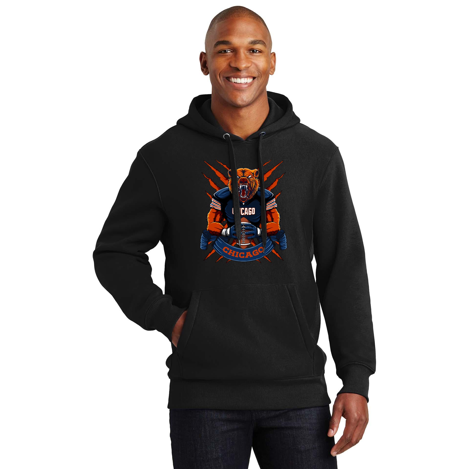 Chicago Football Men's Graphic Hoodie