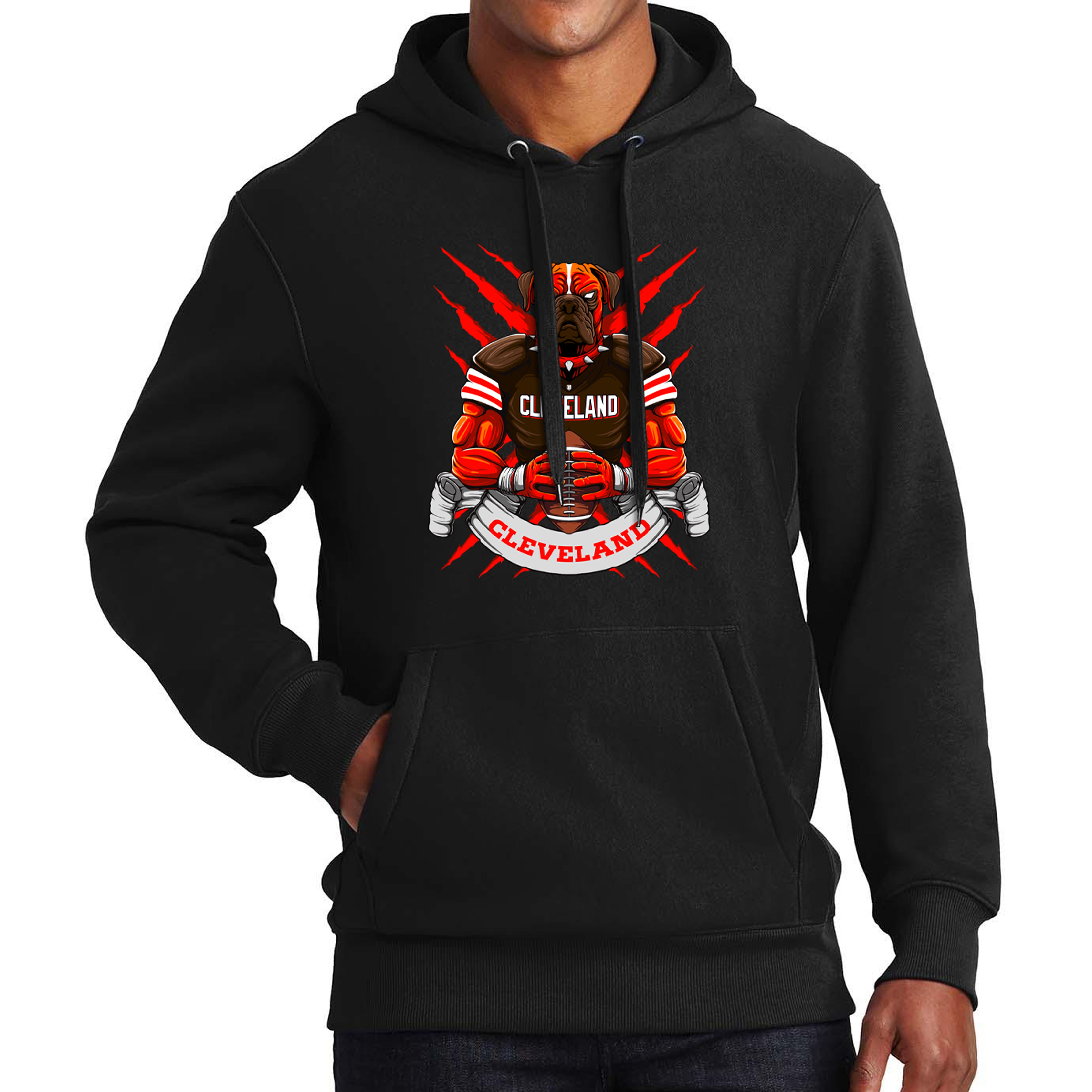 Cleveland Football Men's Graphic Hoodie