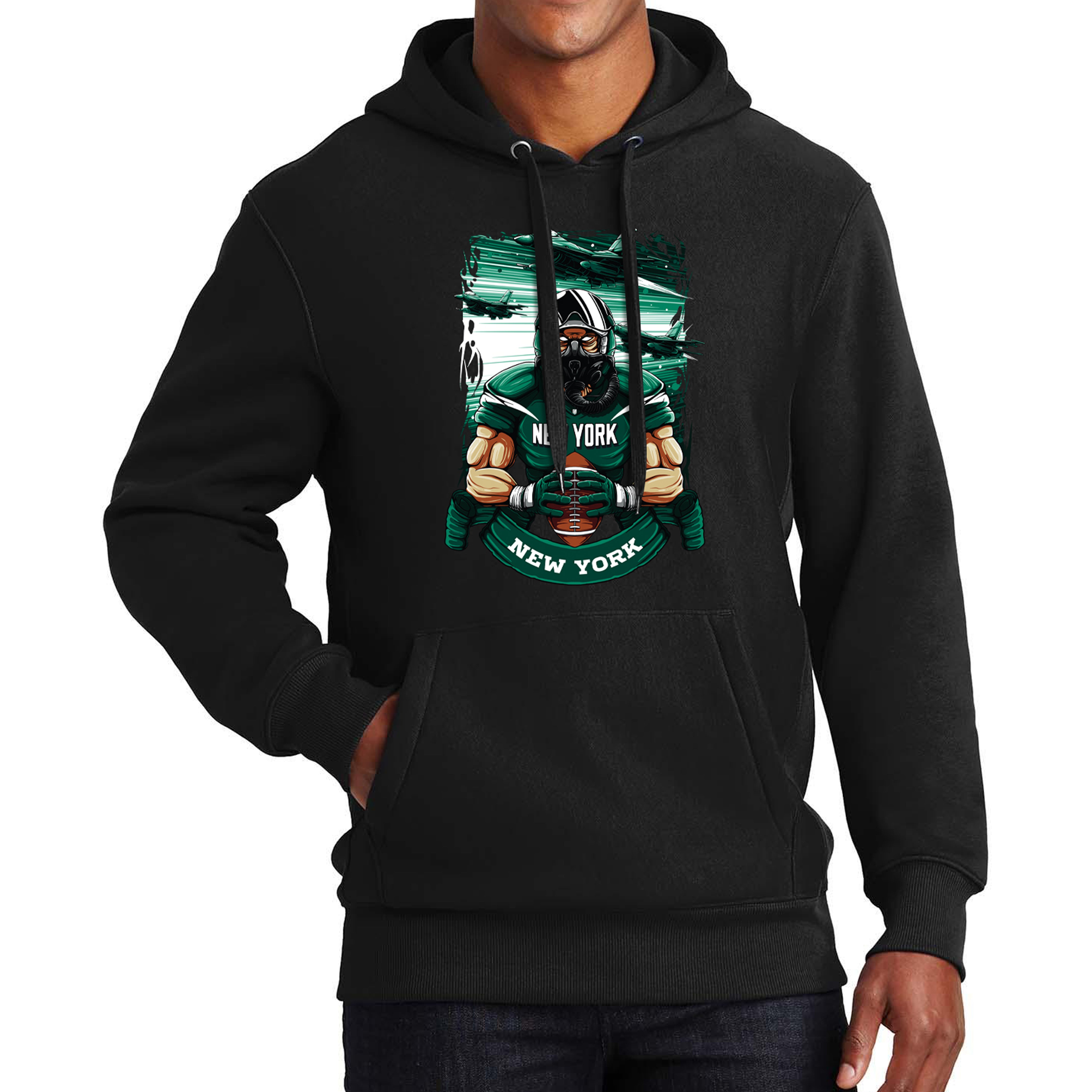 New York F-16 Football Hoodies