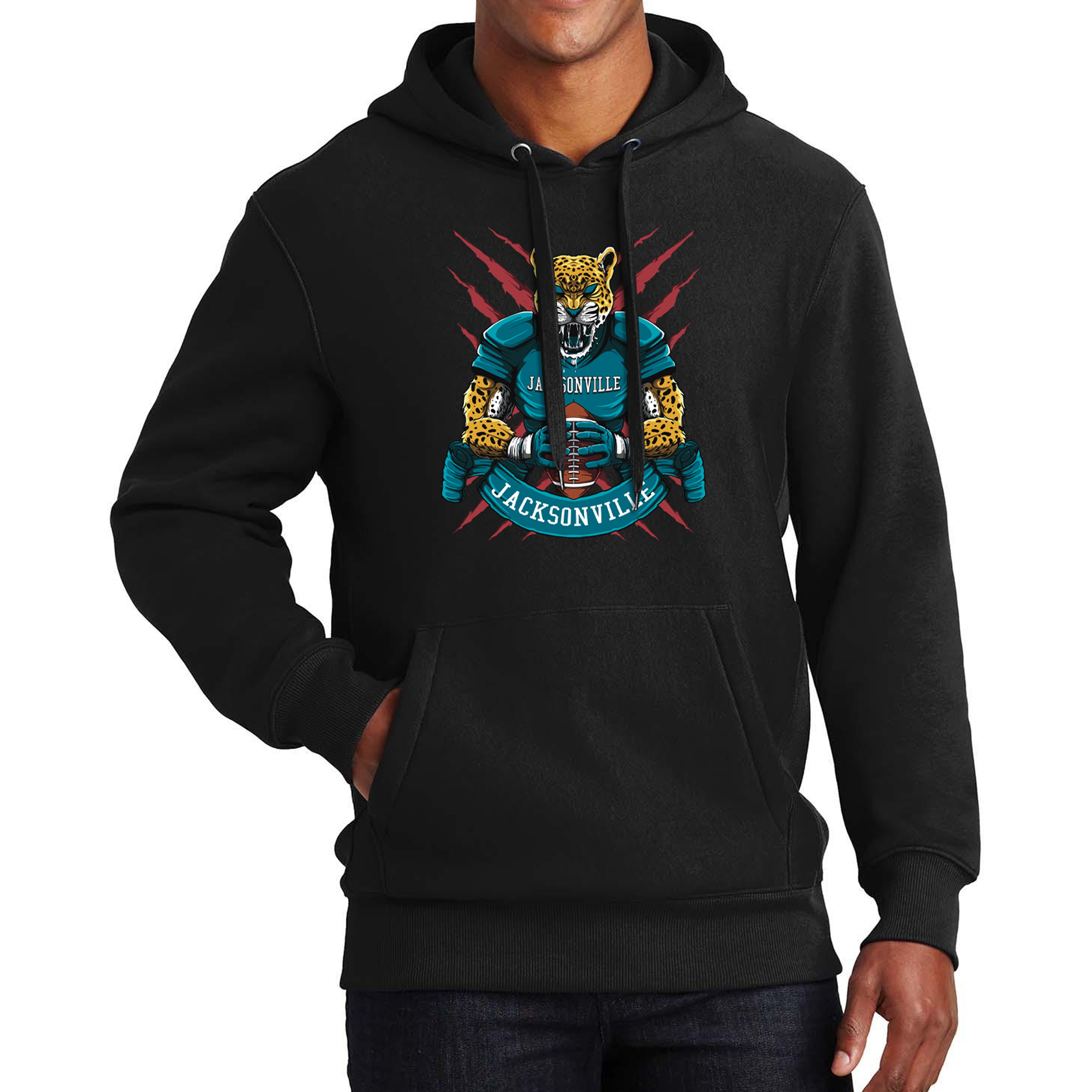 Jacksonville Football Men's Graphic Hoodie
