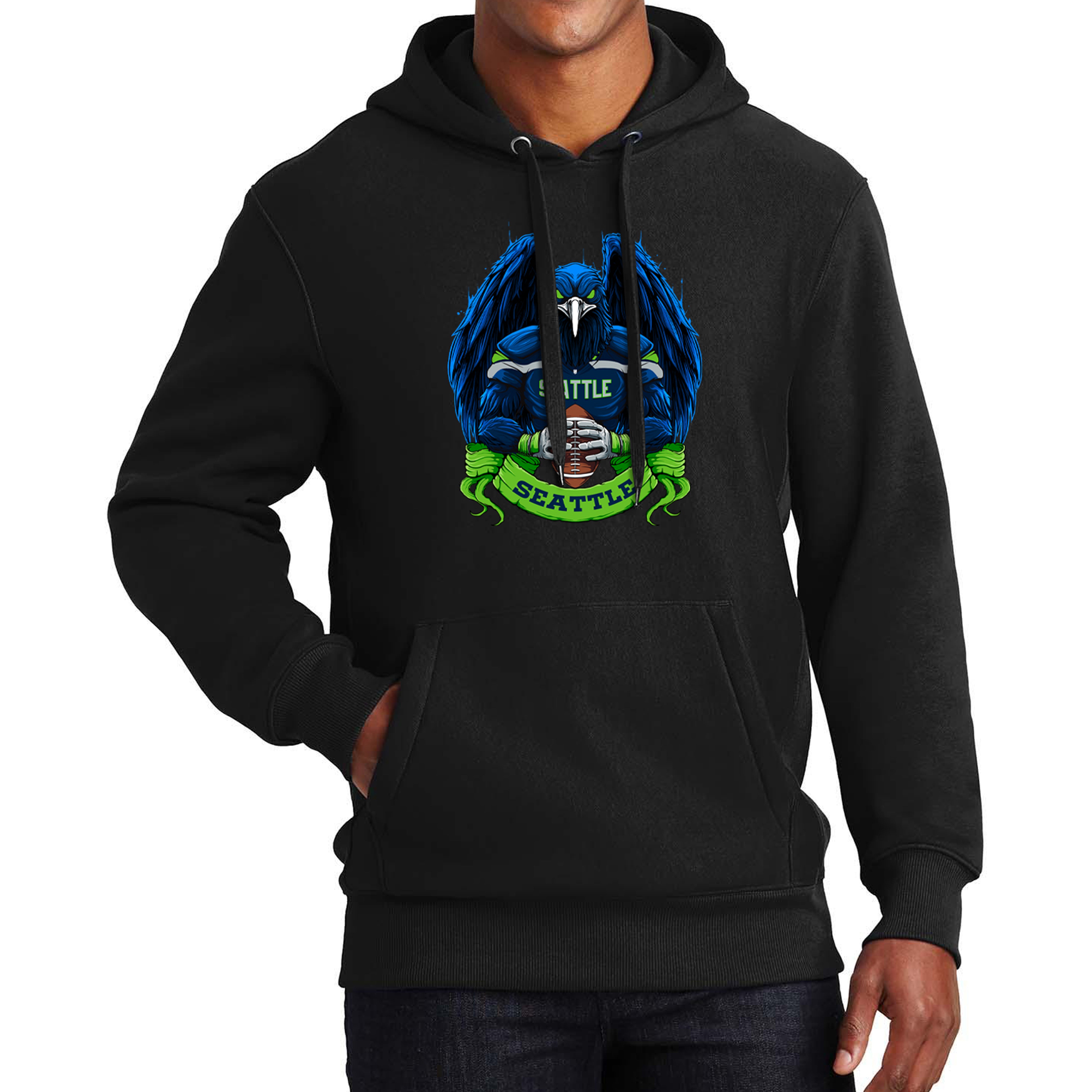 Seattle Football Men's Graphic Hoodie