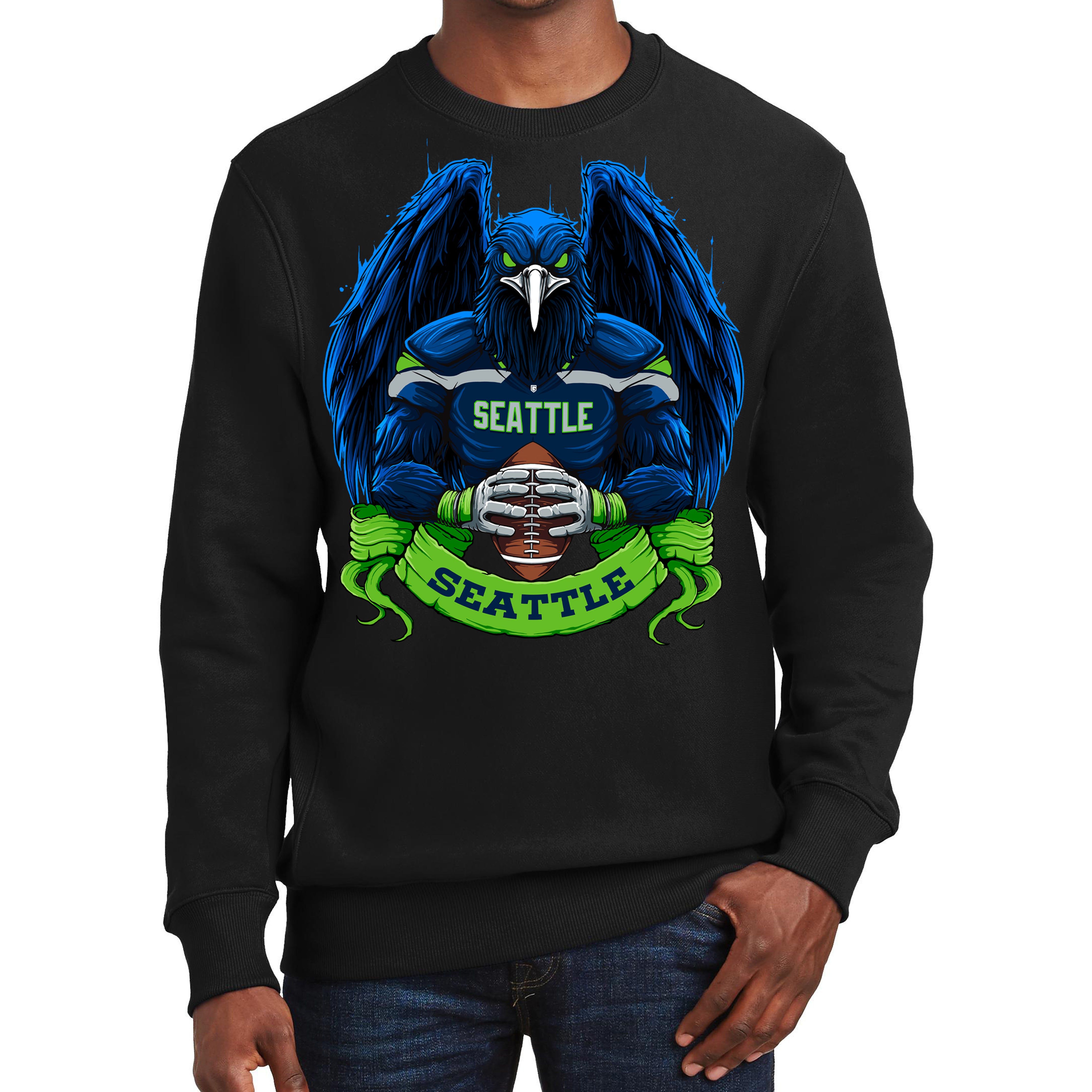 Seattle Football Men's Graphic Sweatshirt