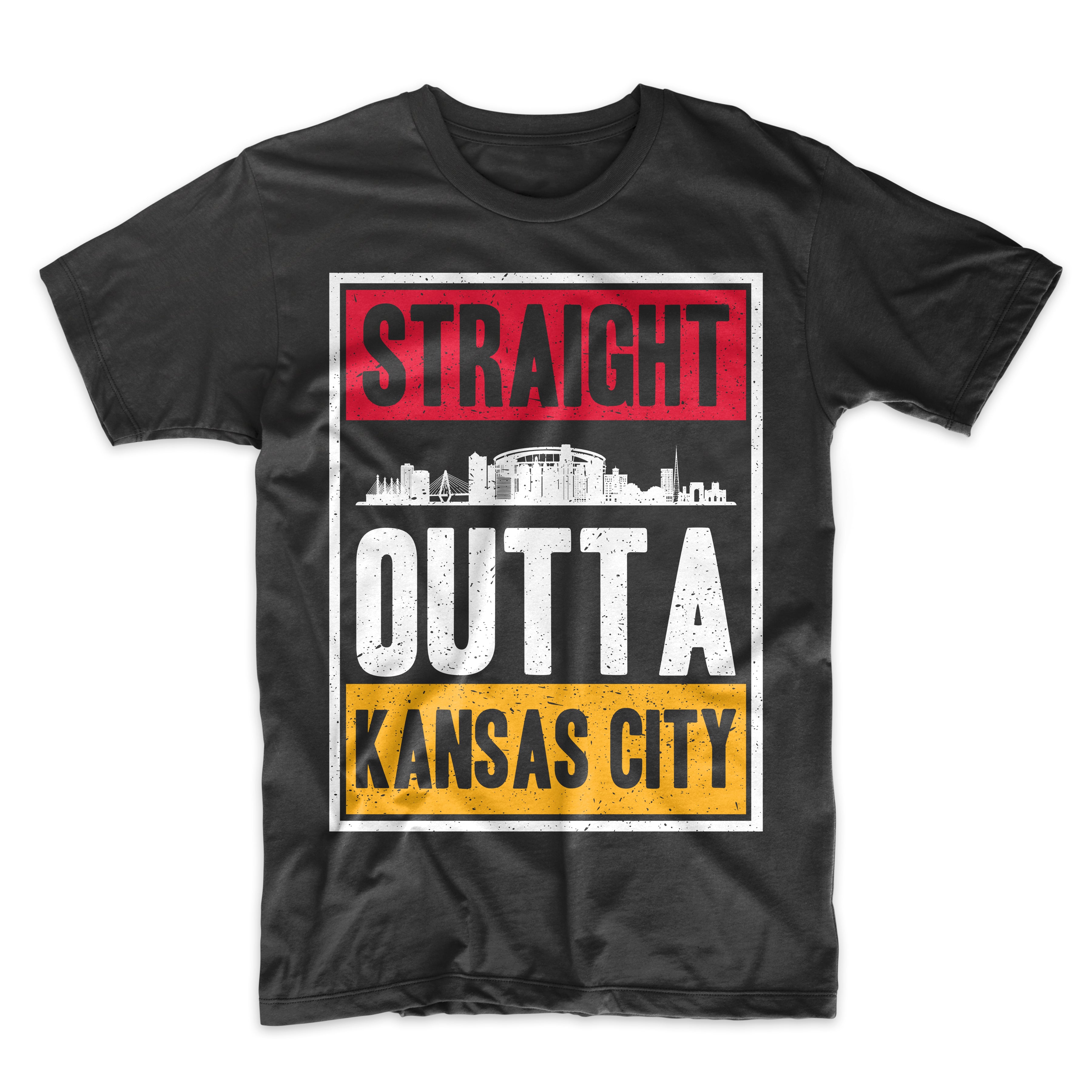 Straight Outta Kansas City Football Men's T-Shirt