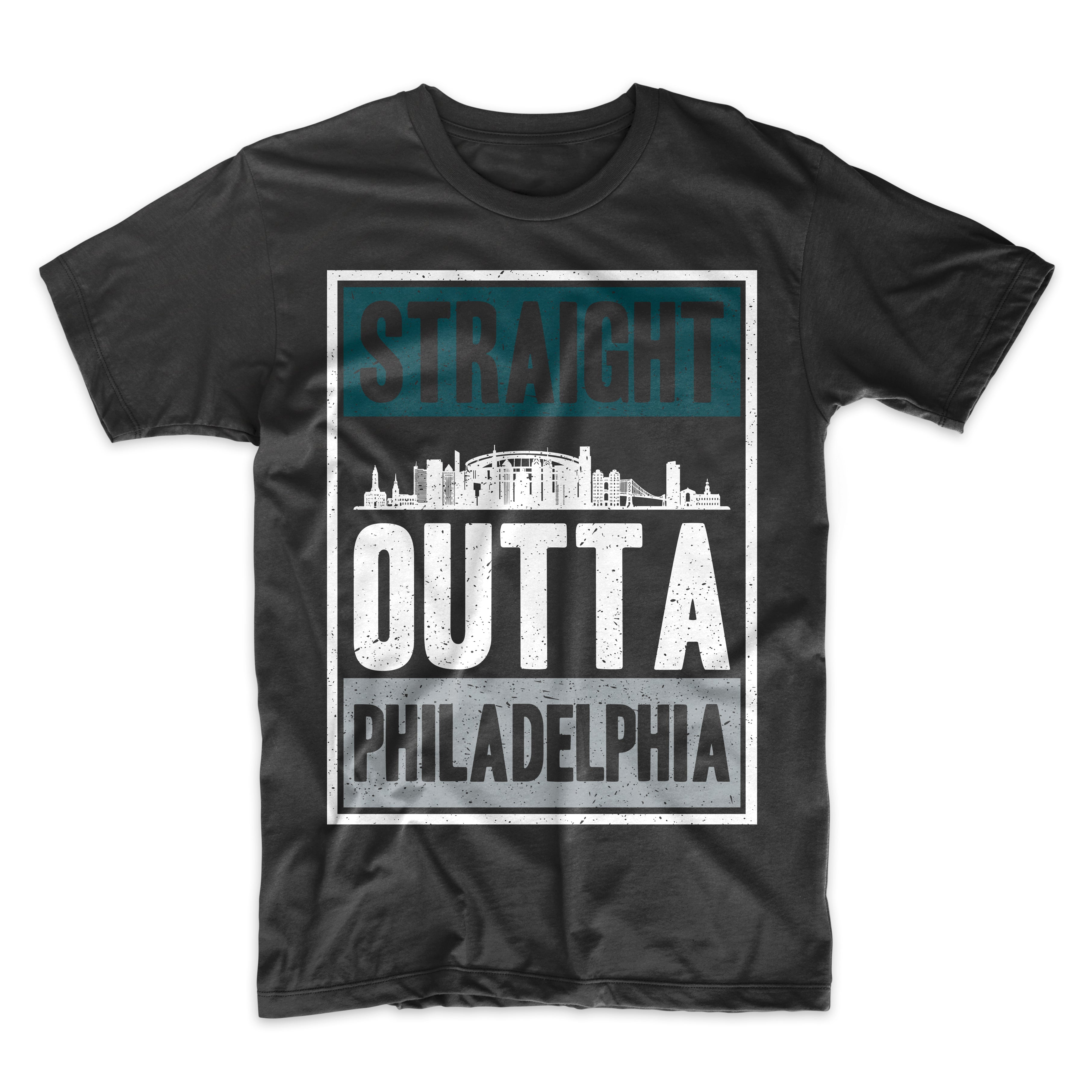 Straight Outta Philadelphia Football Men's T-Shirt