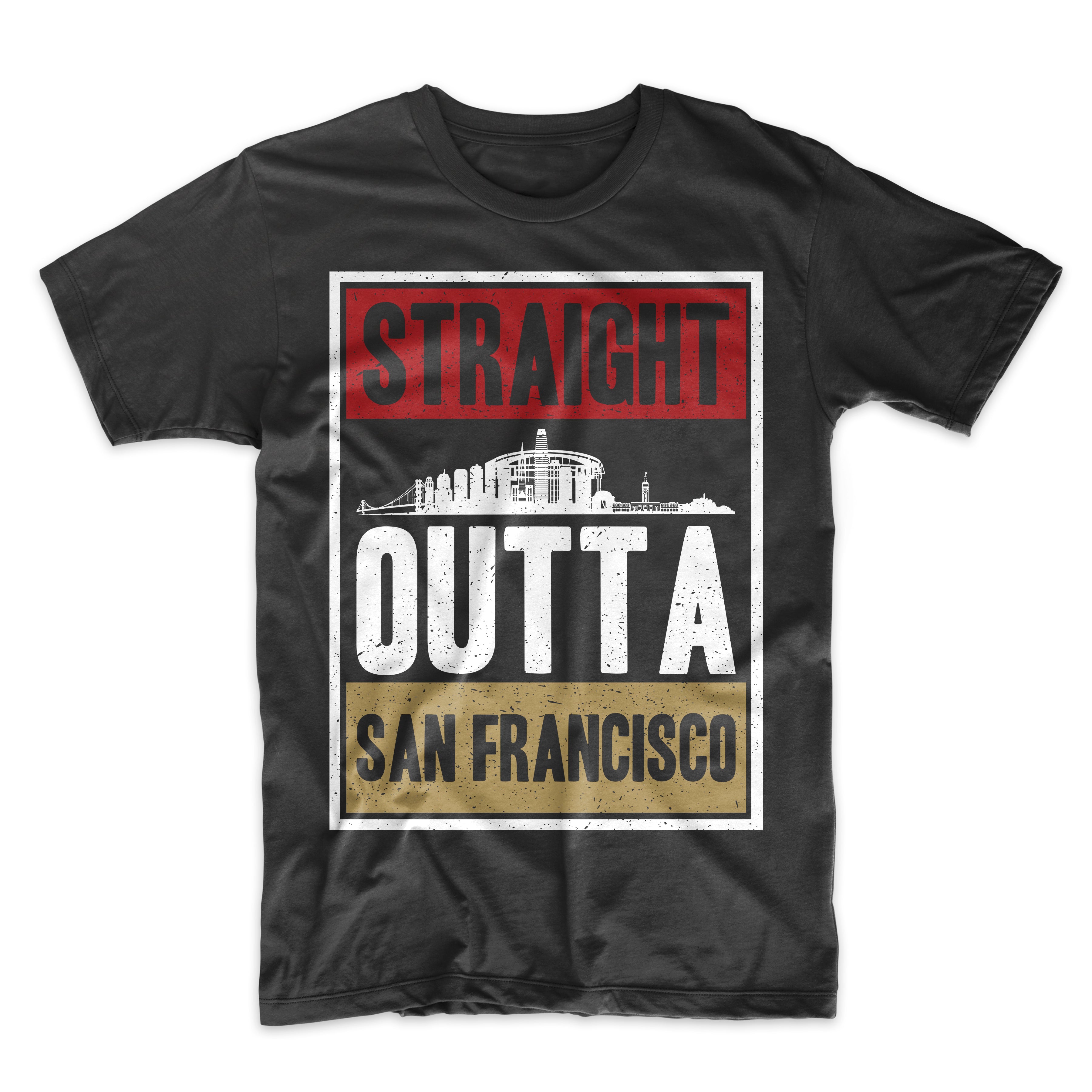 Straight Outta San Francisco Football Men's T-Shirt