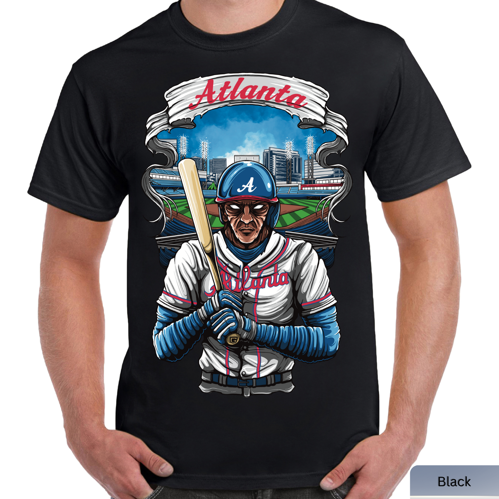 Atlanta Baseball Graphic Tee- 2-in-1 T-Shirt Deal