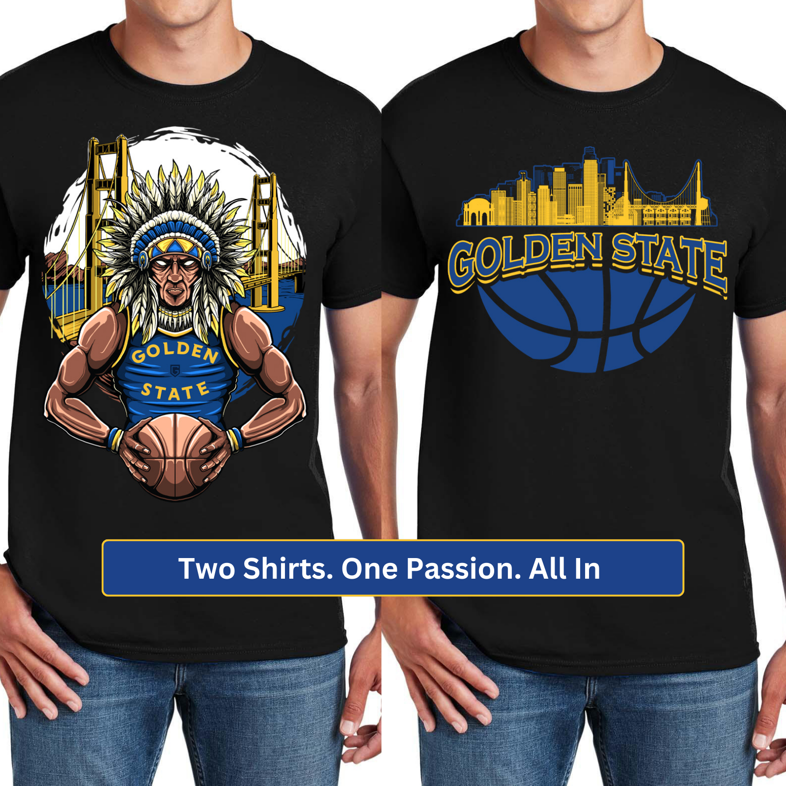 Golden State Basketball 2-Pack Shirt Bundle