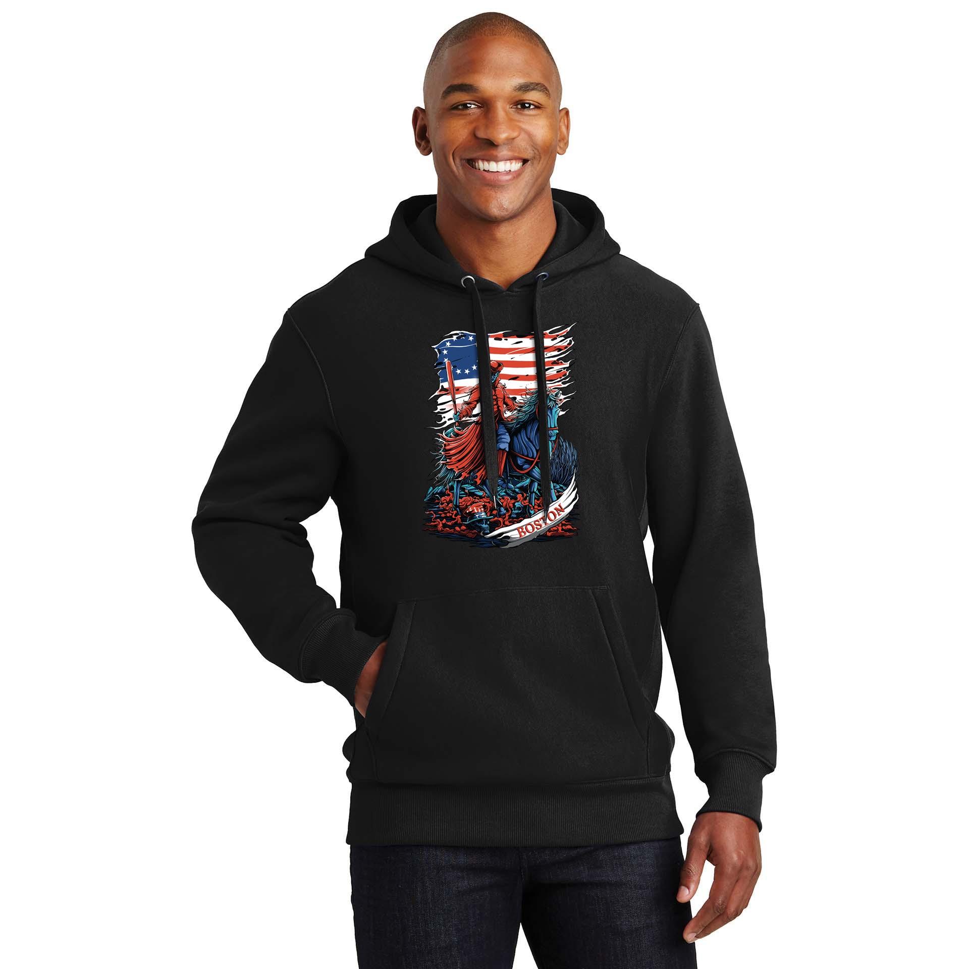 Boston Baseball Men's Graphic Hoodie
