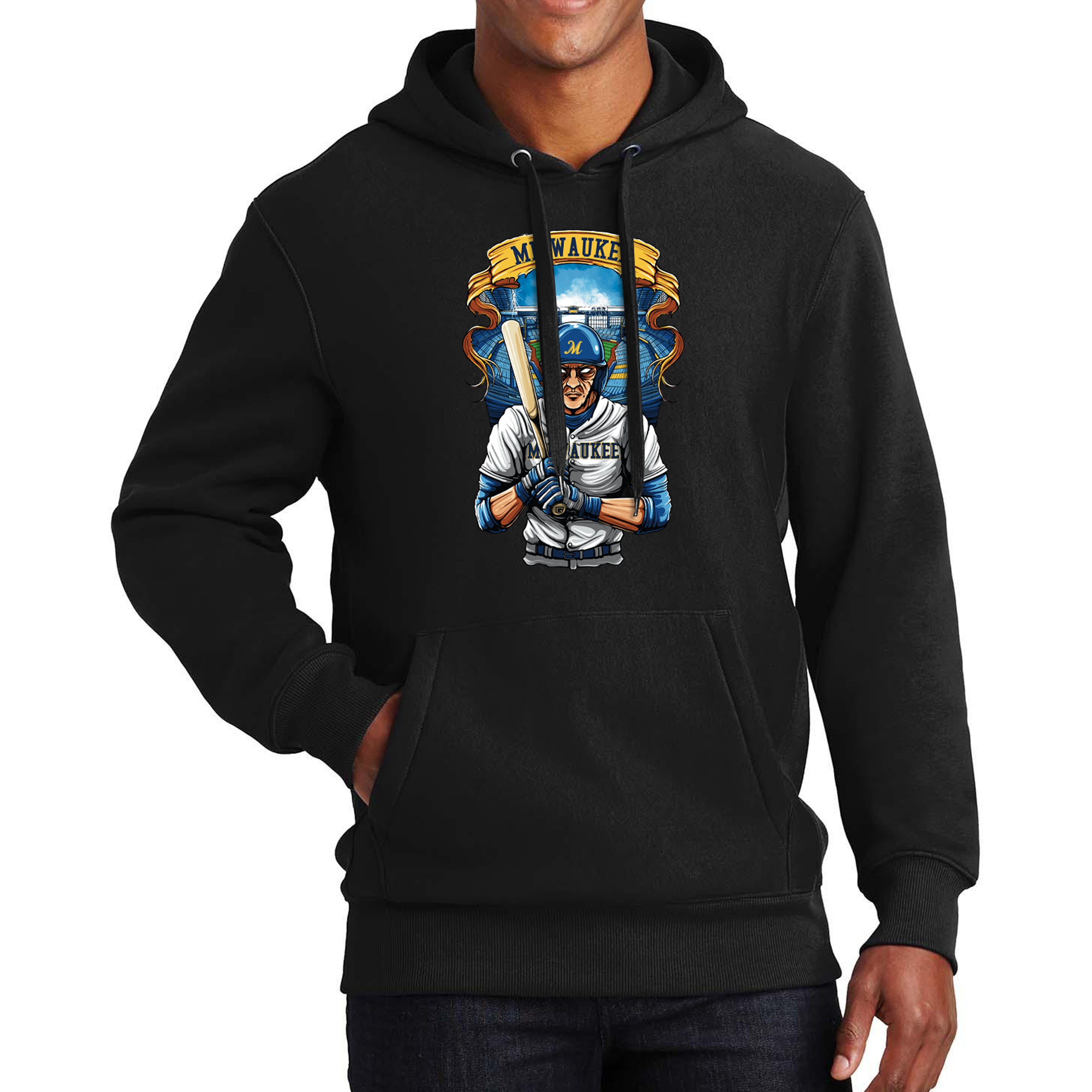 Milwaukee Baseball Men's Graphic Hoodie