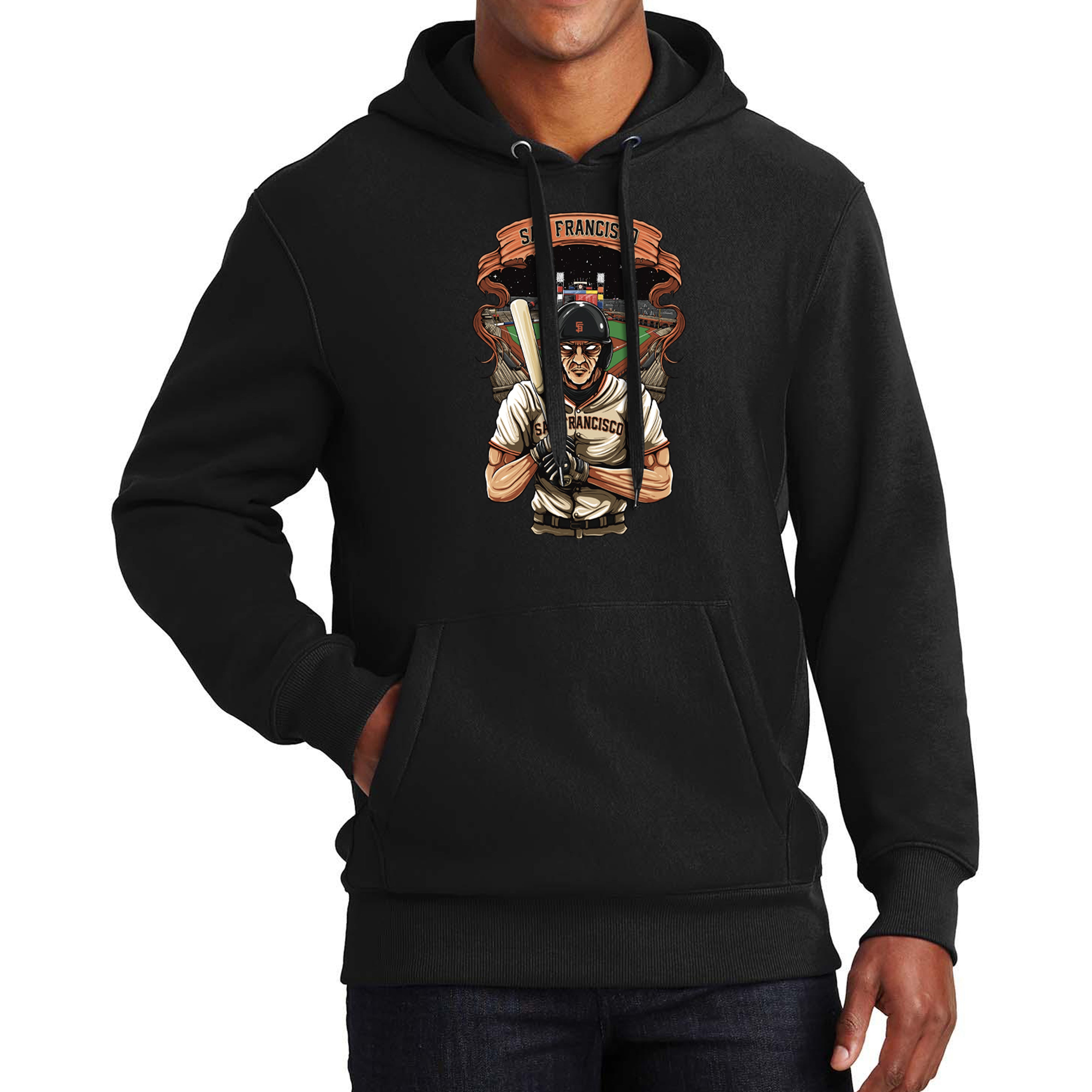 San Francisco Baseball Men's Graphic Hoodie