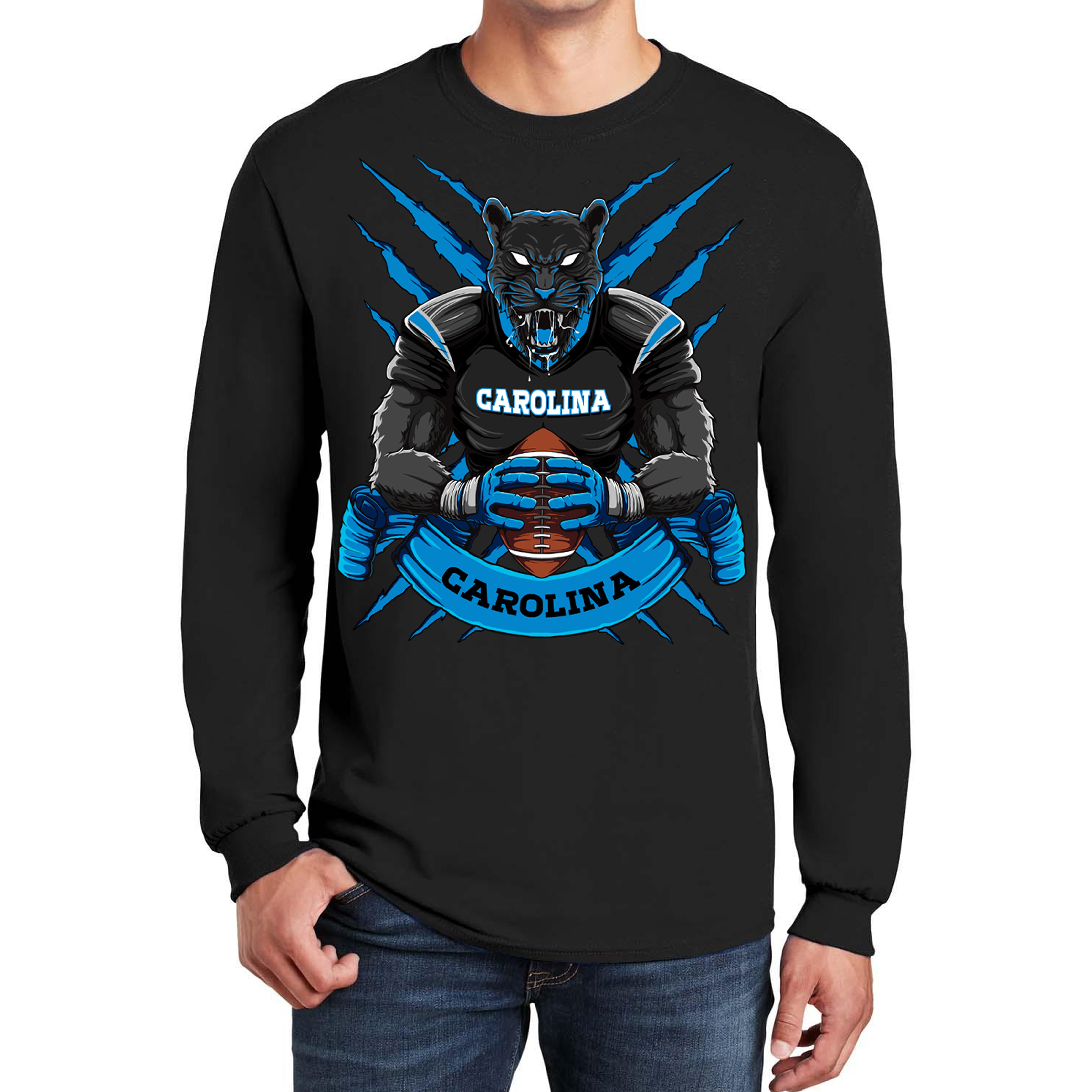 Carolina Football Long Sleeve Men's T-Shirt