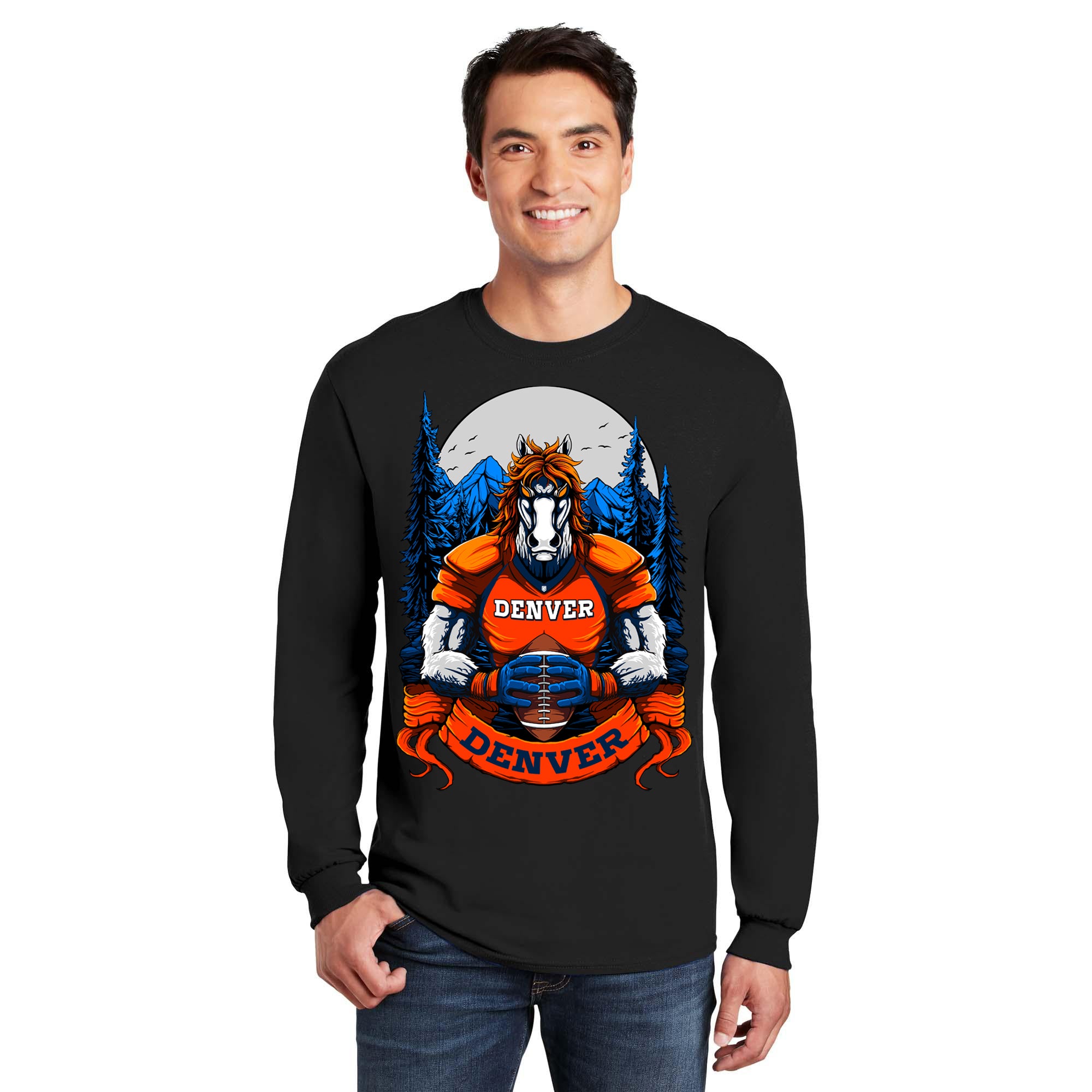 Denver Football Long Sleeve Men's T-Shirt