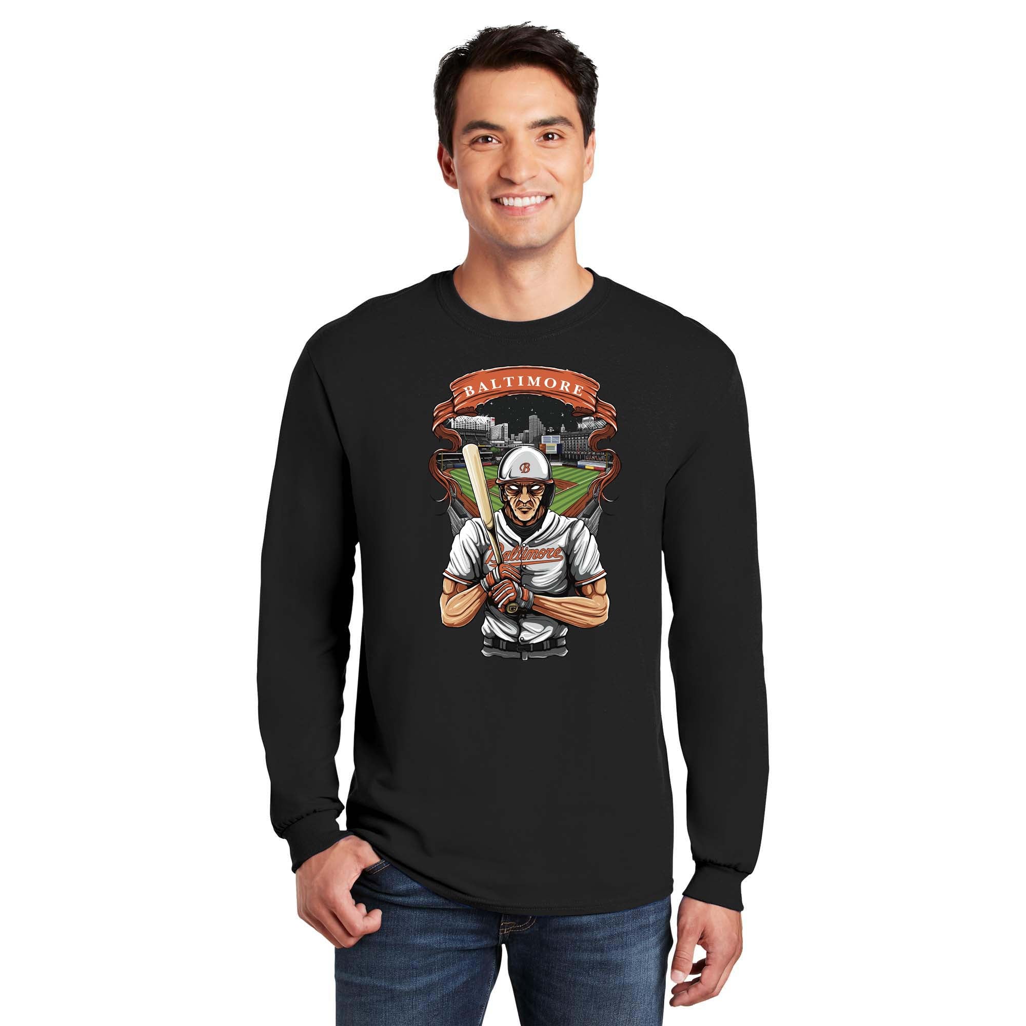 Baltimore Baseball Long Sleeve Men's T-Shirt