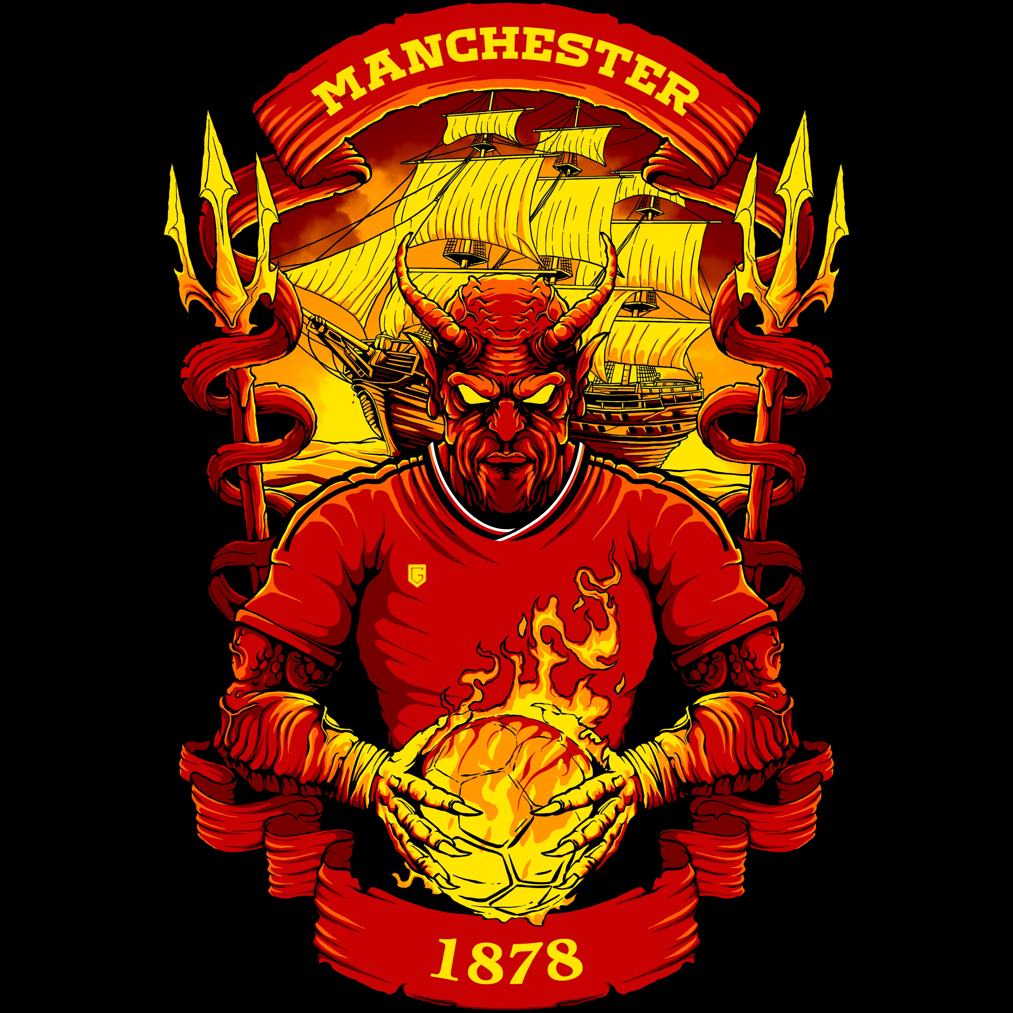 Manchester Soccer Men's Graphic T-Shirt