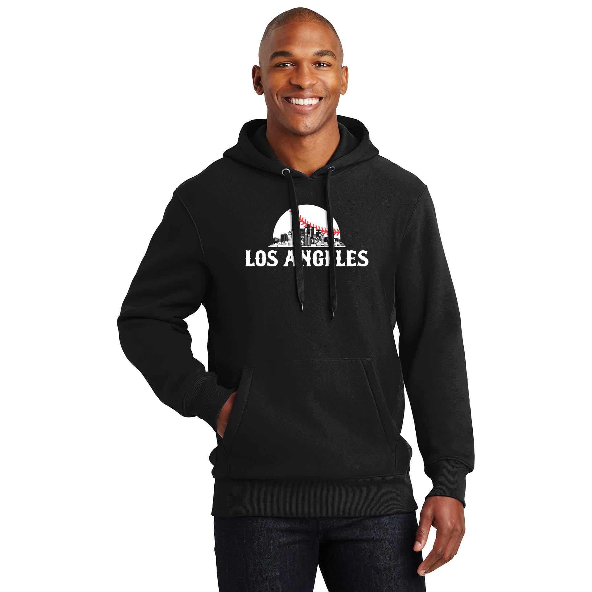 Los Angeles Baseball Sunset Men's Graphic Hoodie