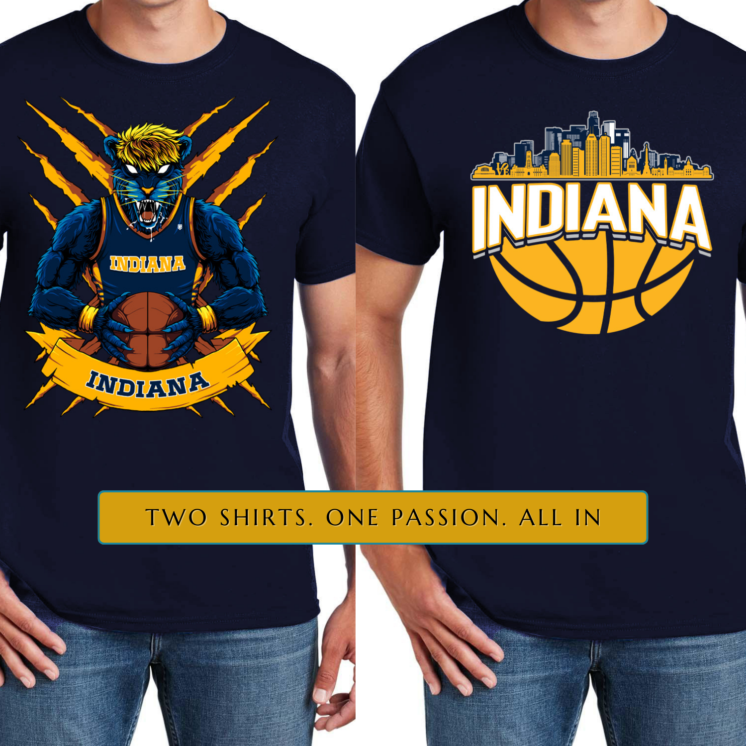 Indiana Basketball 2-Pack Shirt Bundle – Navy
