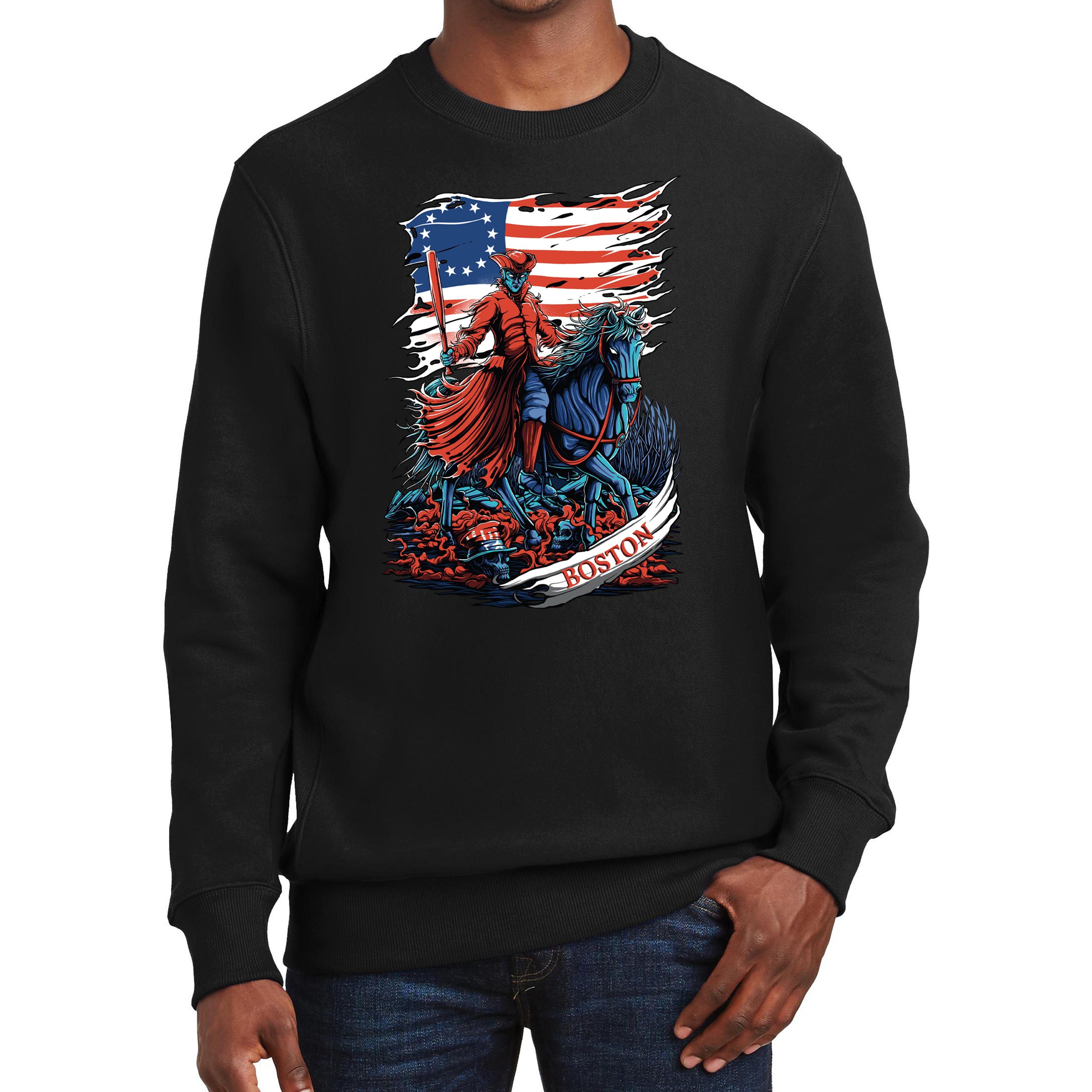 Boston Baseball Men's Graphic Sweatshirt