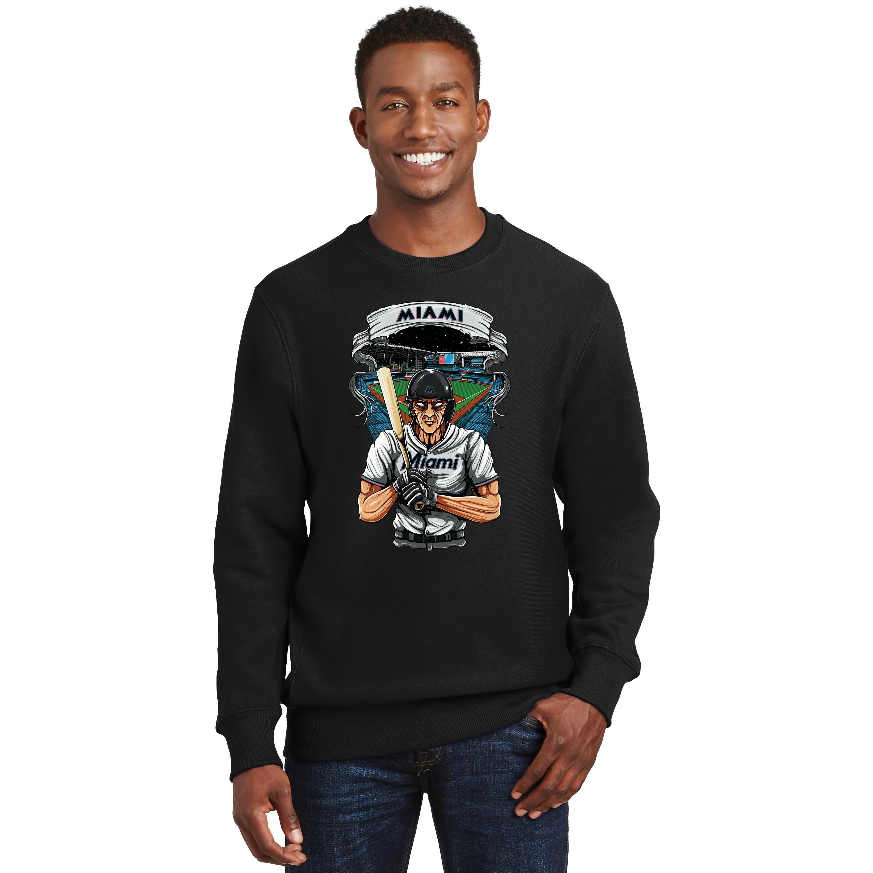 Miami Baseball Men's Graphic Sweatshirt
