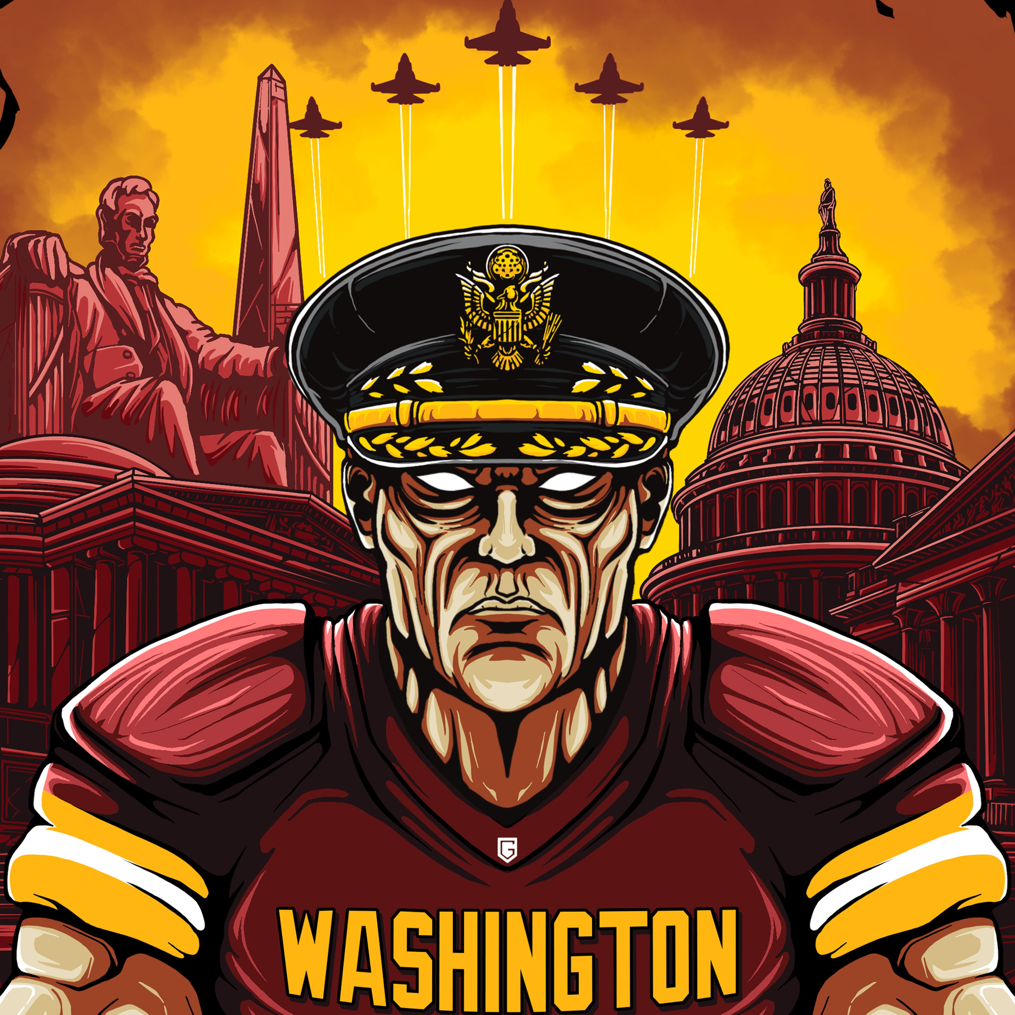 Washington Football Long Sleeve Men's T-Shirt