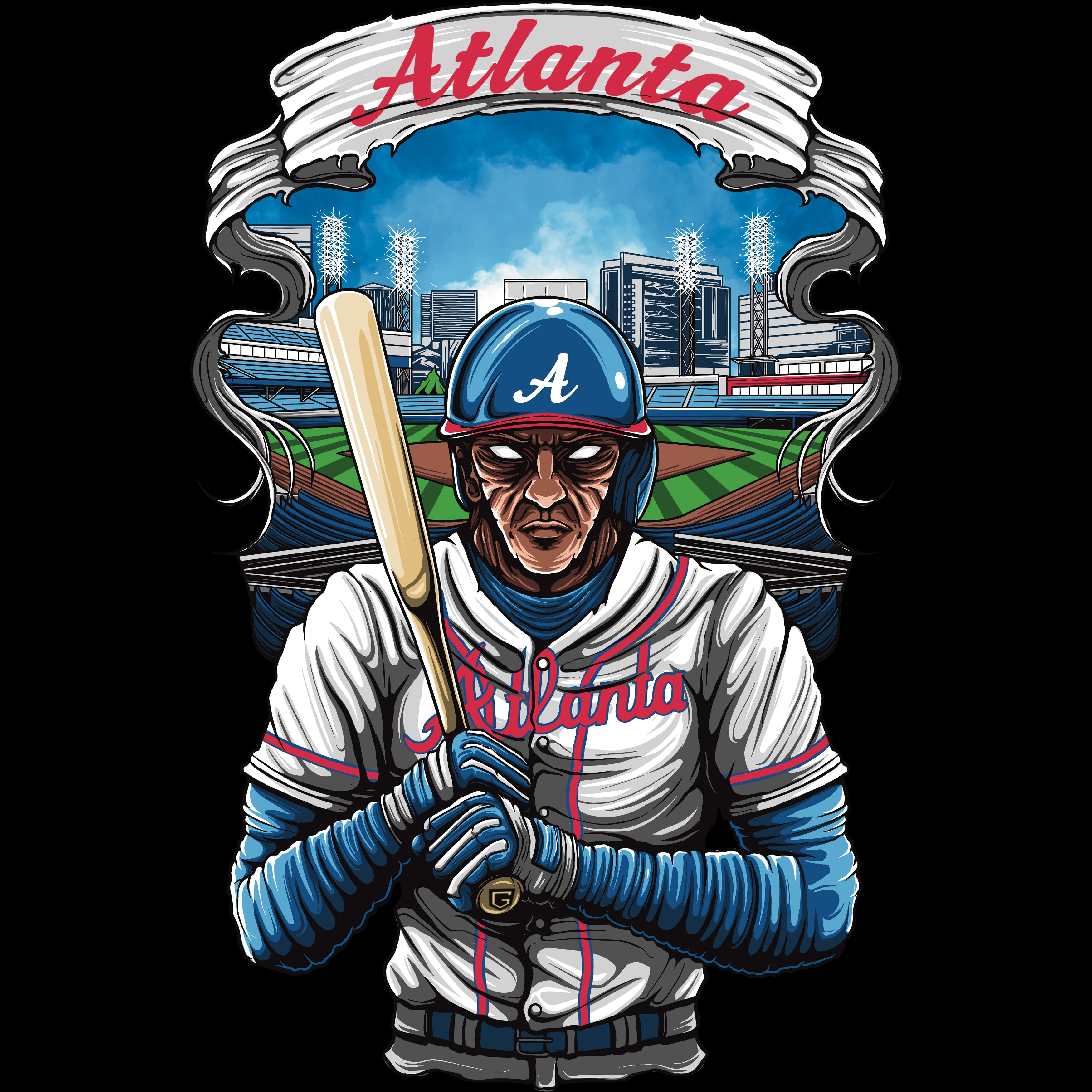 Atlanta Baseball Long Sleeve Men's T-Shirt