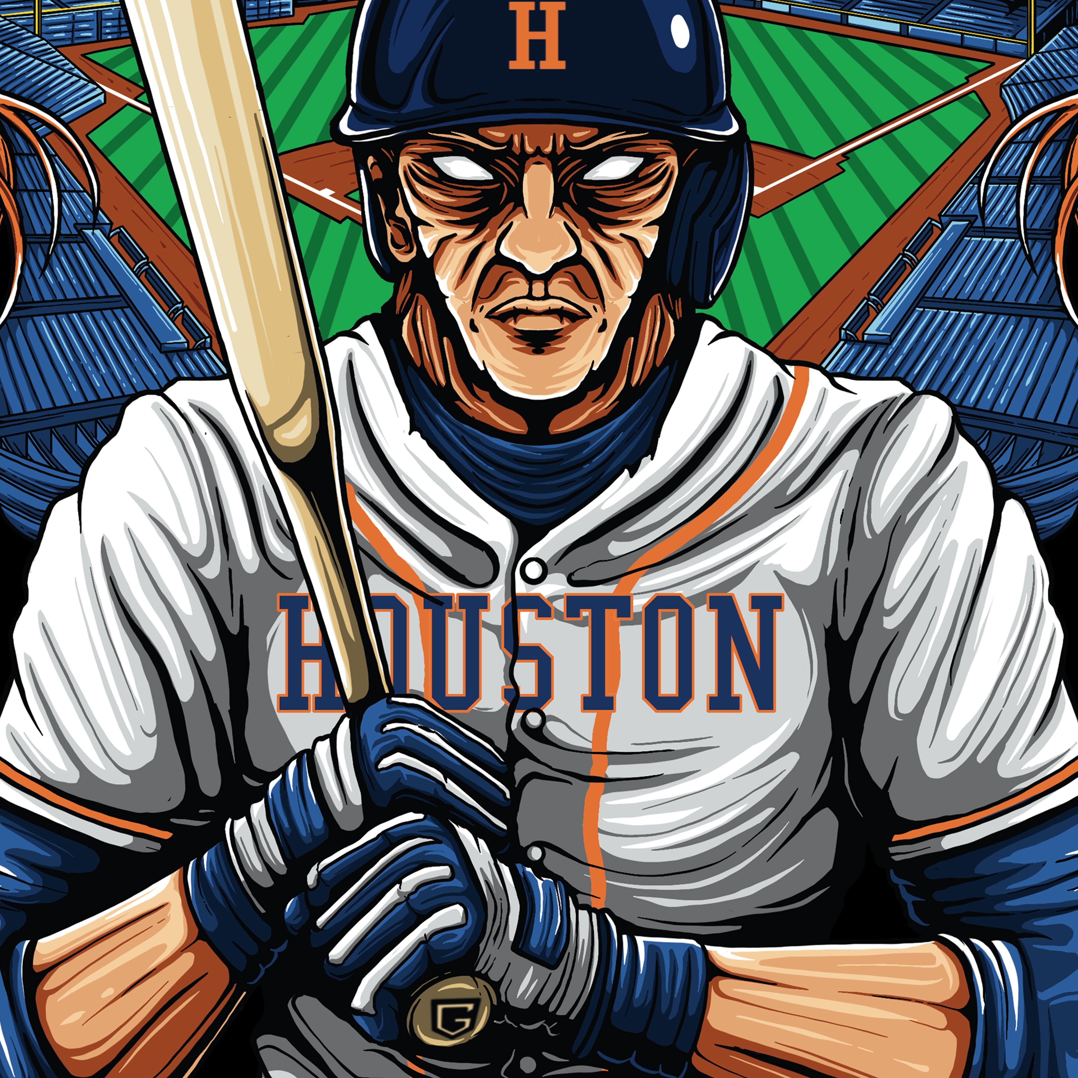 Houston Baseball Men's Graphic Sweatshirt