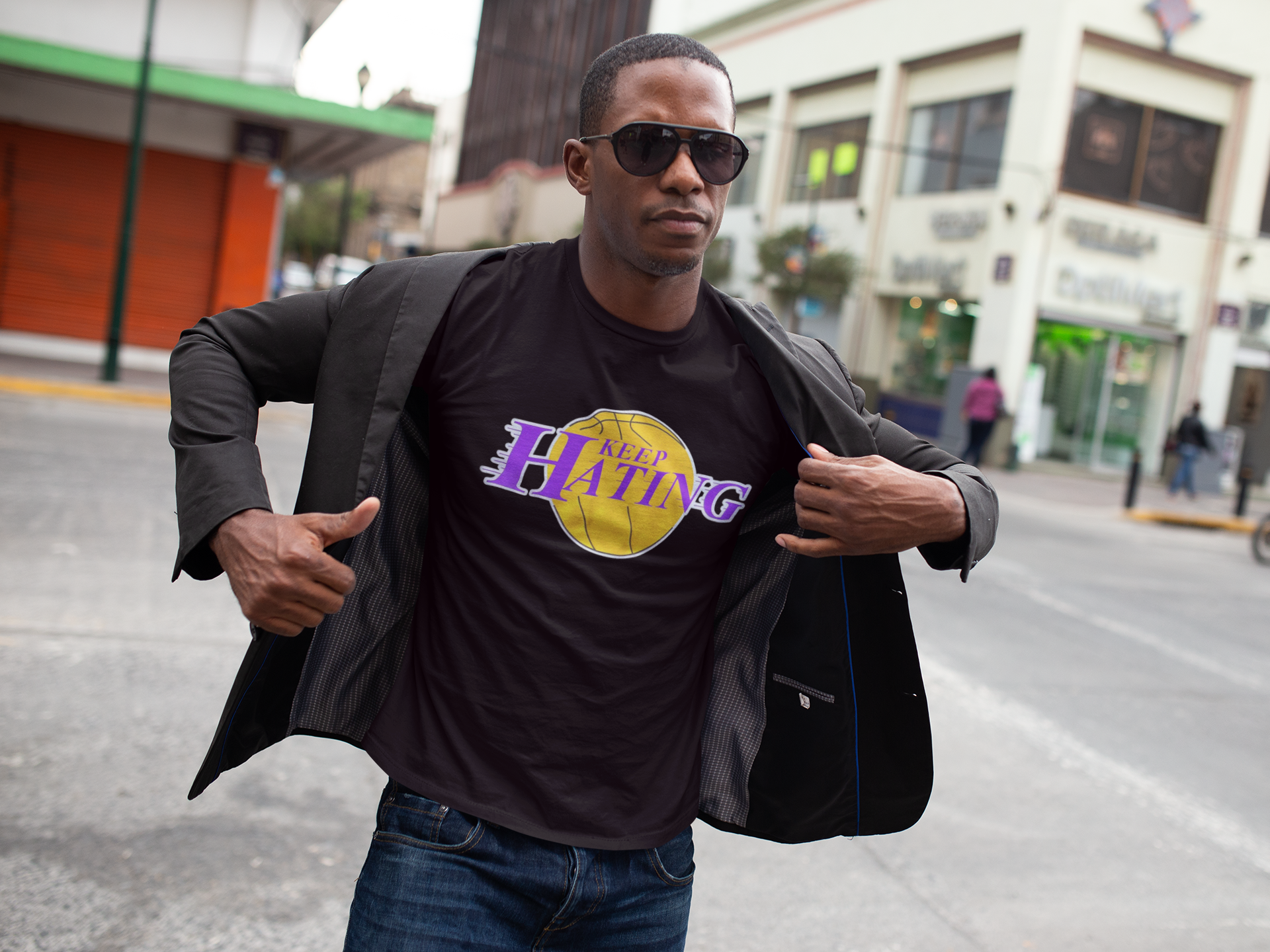 Keep Hating Los Angeles Basketball Men's T-Shirt