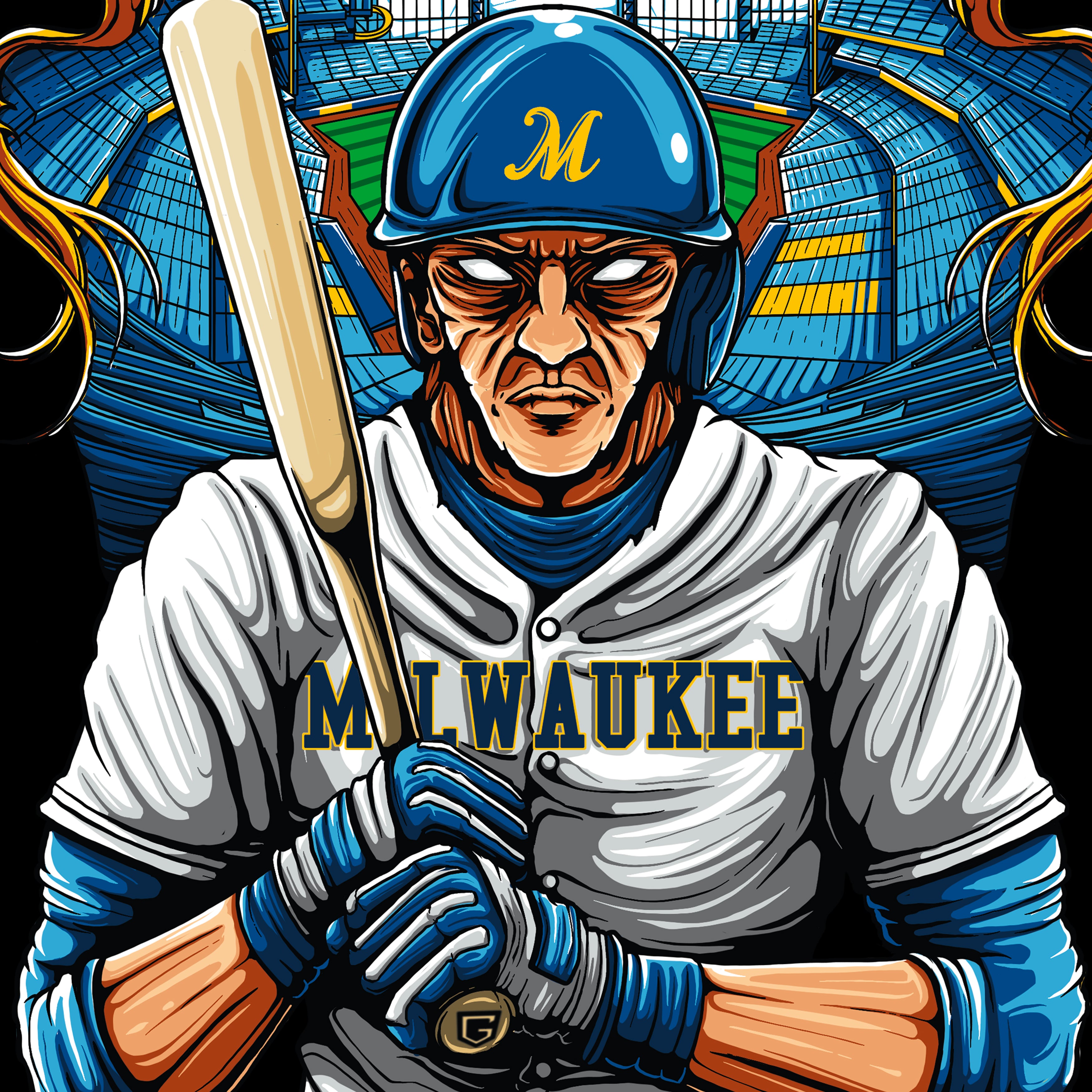 Milwaukee Baseball Long Sleeve Men's T-Shirt