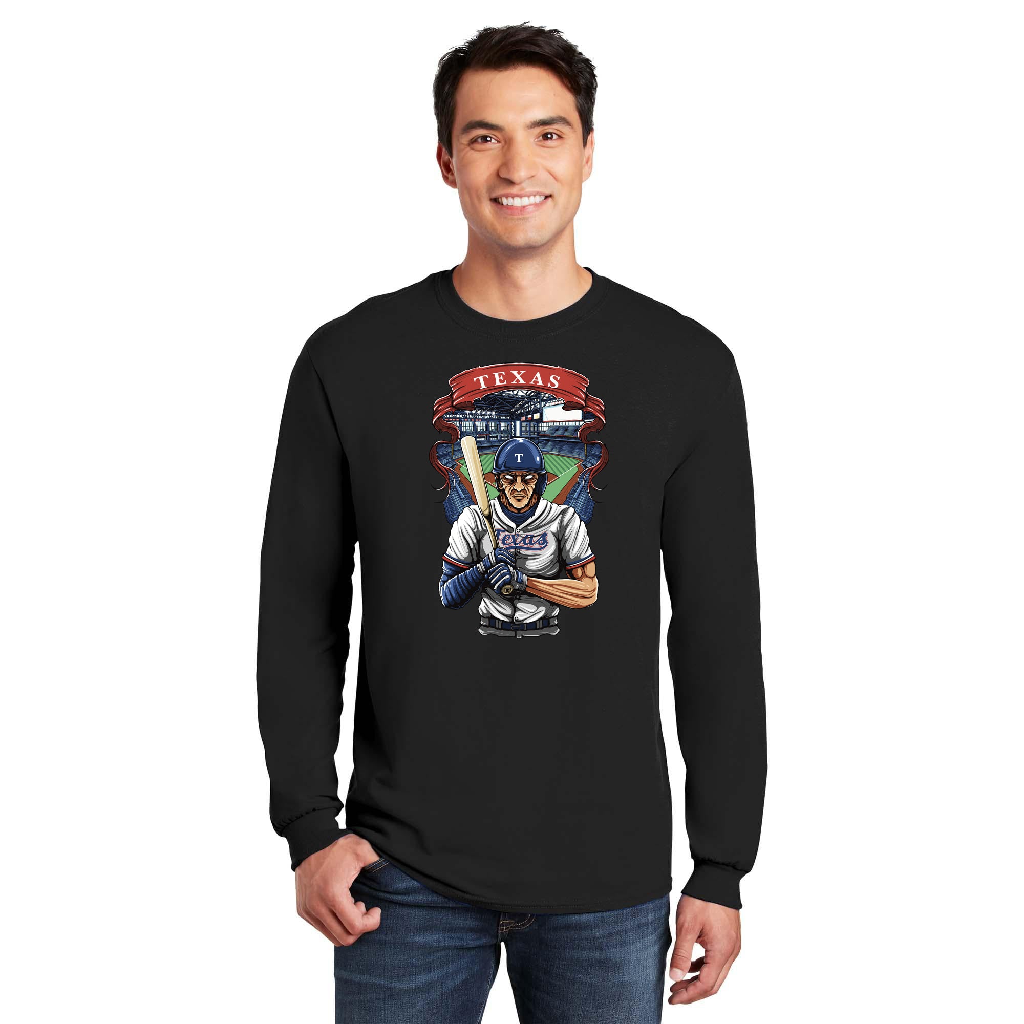Texas Baseball Long Sleeve Men's T-Shirt